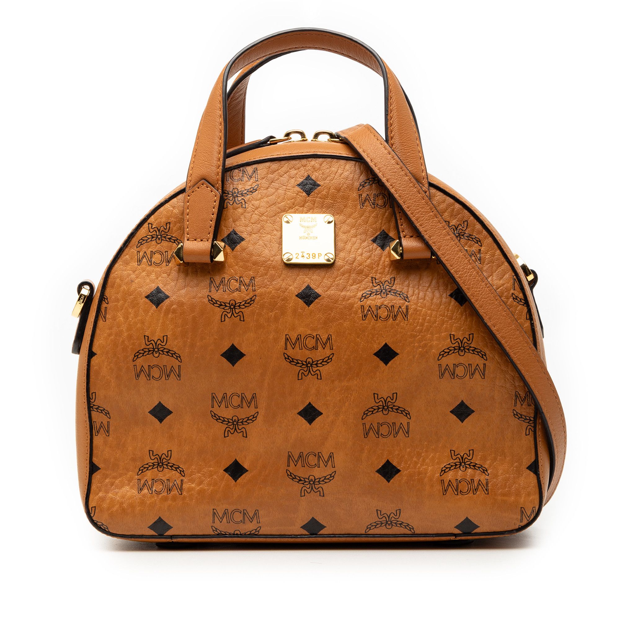 MCM MCM Visetos Coated Canvas Essential Disco Satchel Size ONE SIZE - 1 Thumbnail