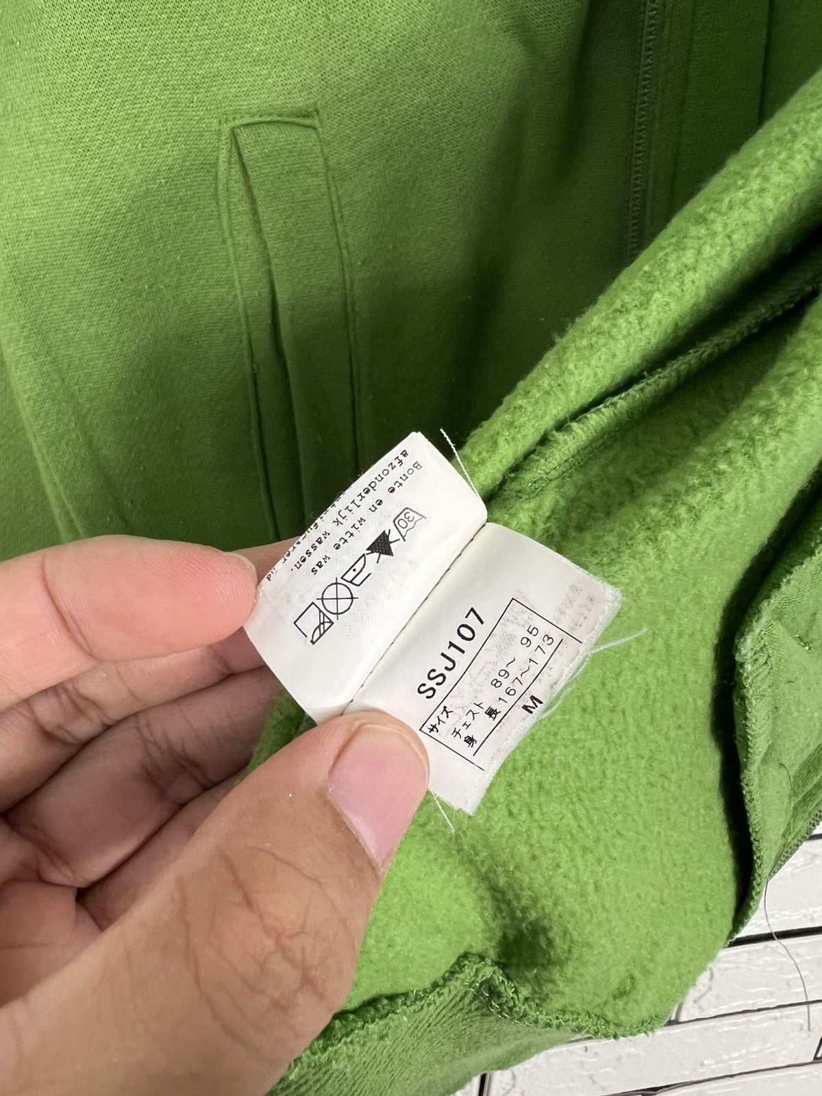 Asics ASICS TOKYO 07 Green Zipper Hoodie Sweatshirt #4232-C193 Size US S / EU 44-46 / 1 - 16 Thumbnail