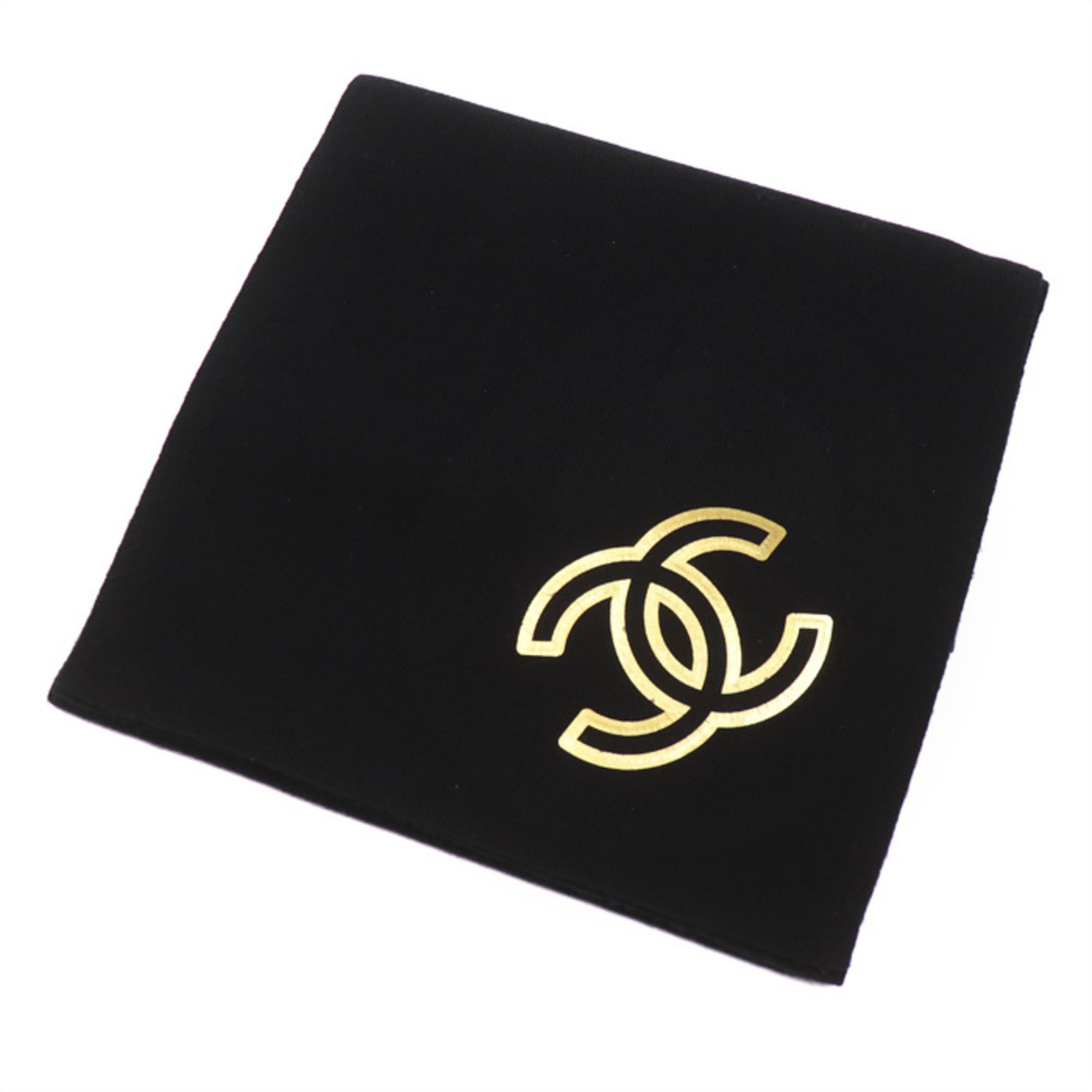 Chanel CHANEL Coco Mark Stole Scarf Black Women's Size ONE SIZE - 1 Thumbnail