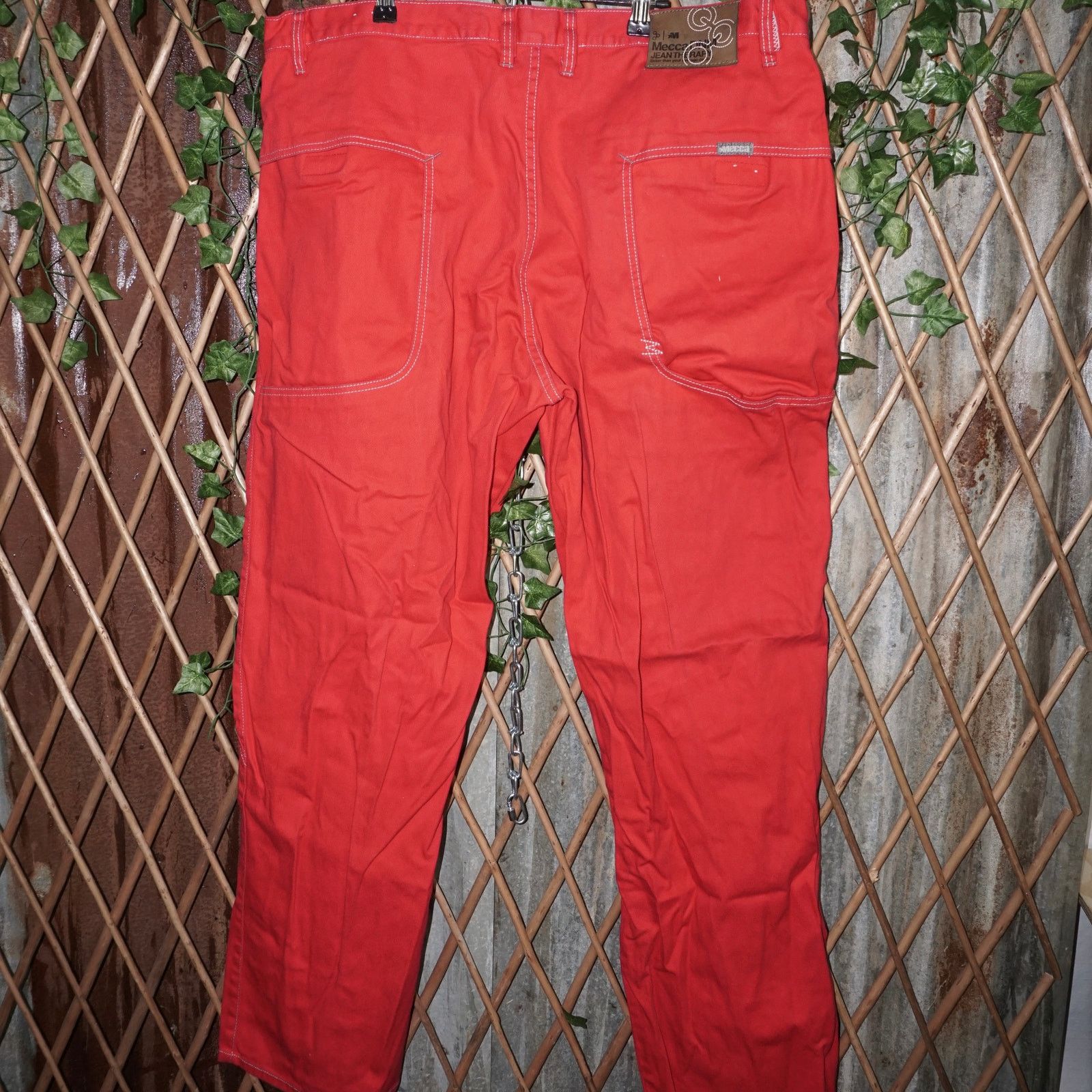Mecca 42 - Vintage Y2K MECCA red denim hip hop baggy 1990s pants Size US 42 / EU 58 - 1 Thumbnail