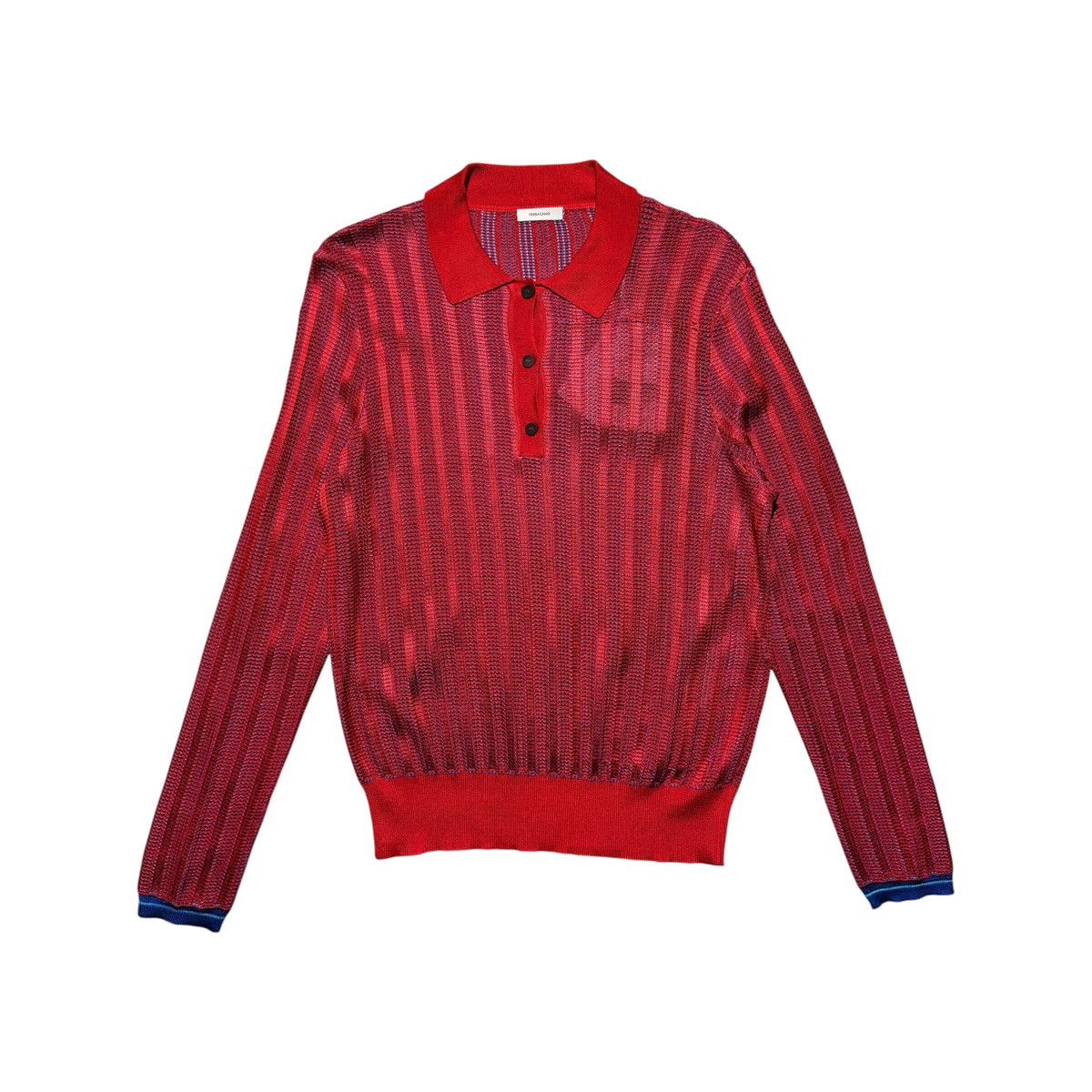 Salvatore Ferragamo Mesh woven polo Size US L / EU 52-54 / 3 - 1 Thumbnail