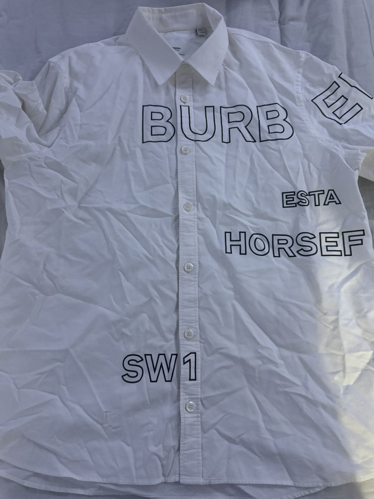 Burberry Burberry Horseferry Print Button Down Shirt Size US L / EU 52-54 / 3 - 7 Thumbnail