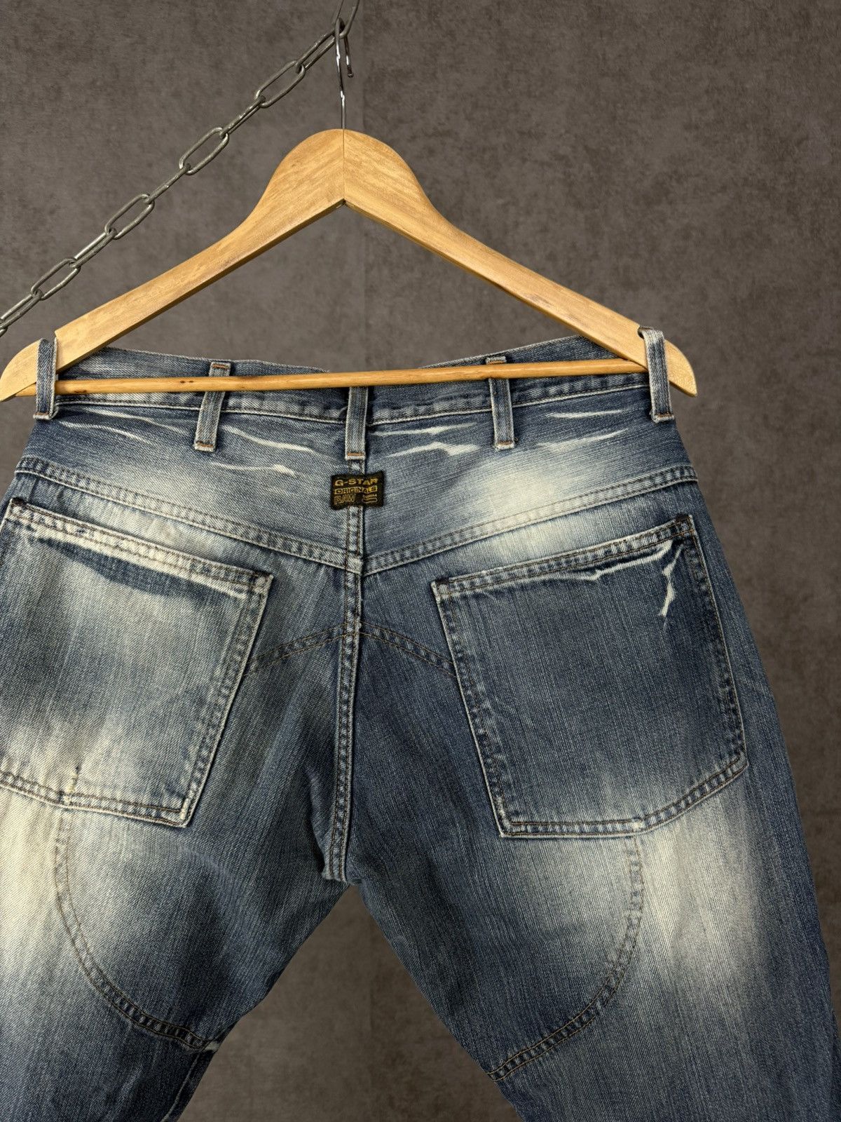 G-Star G Star Raw vintage designer distressed denim jeans Size US 31 - 7 Thumbnail