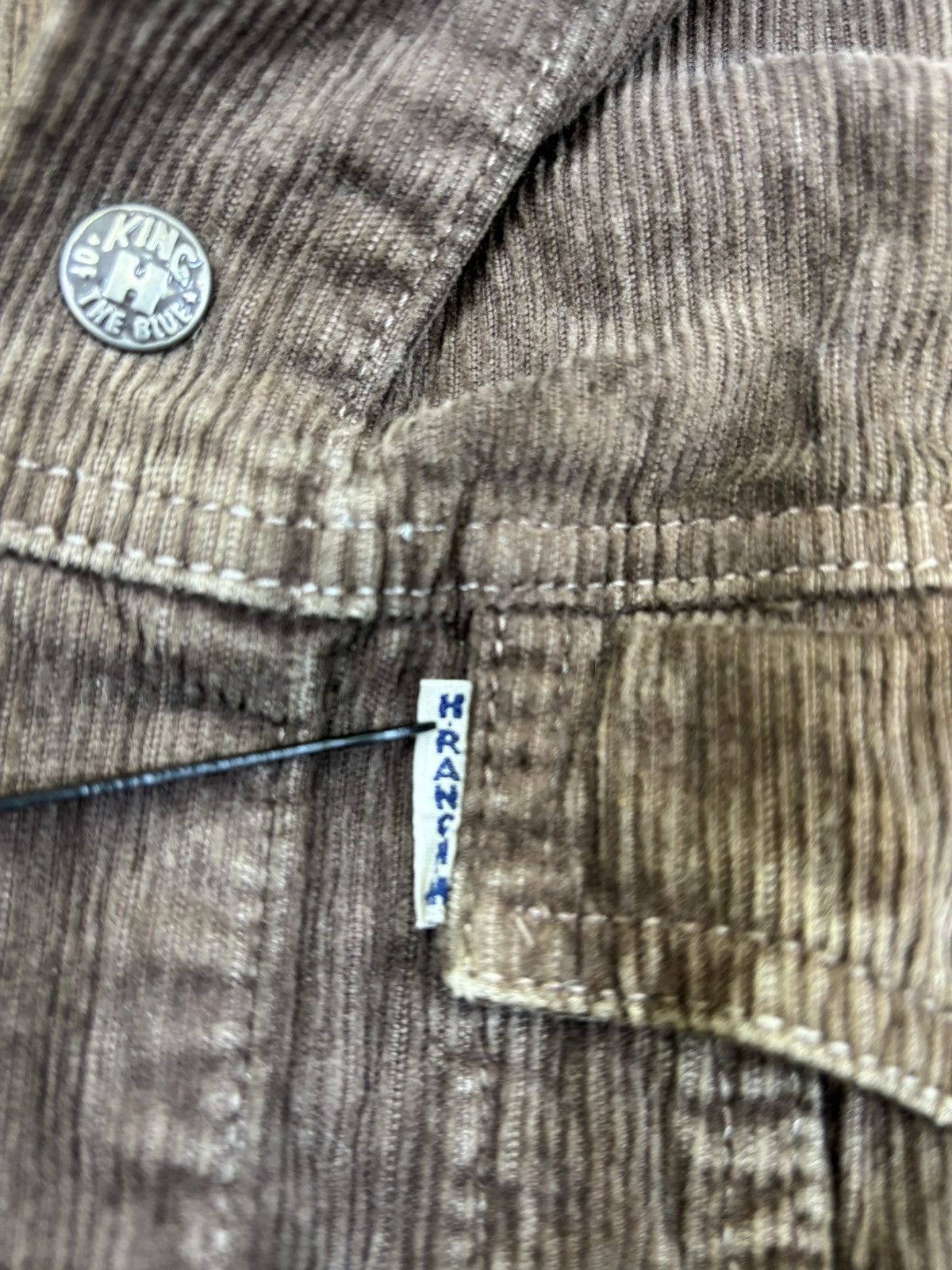 HOLLYWOOD RANCH MARKET 💥Trucker💥HRMarket Curduroy Type 3 Trucker F935 Size US M / EU 48-50 / 2 - 9 Thumbnail