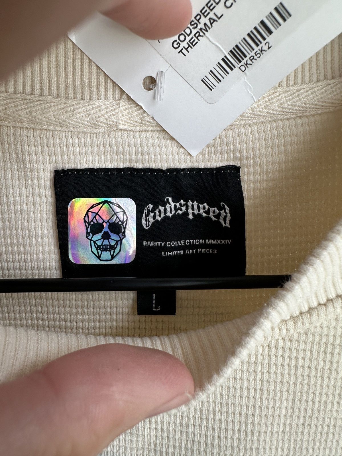 Godspeed Life’s a Gamble Thermal Long Sleeve Tee Bone Size US L / EU 52-54 / 3 - 7 Thumbnail