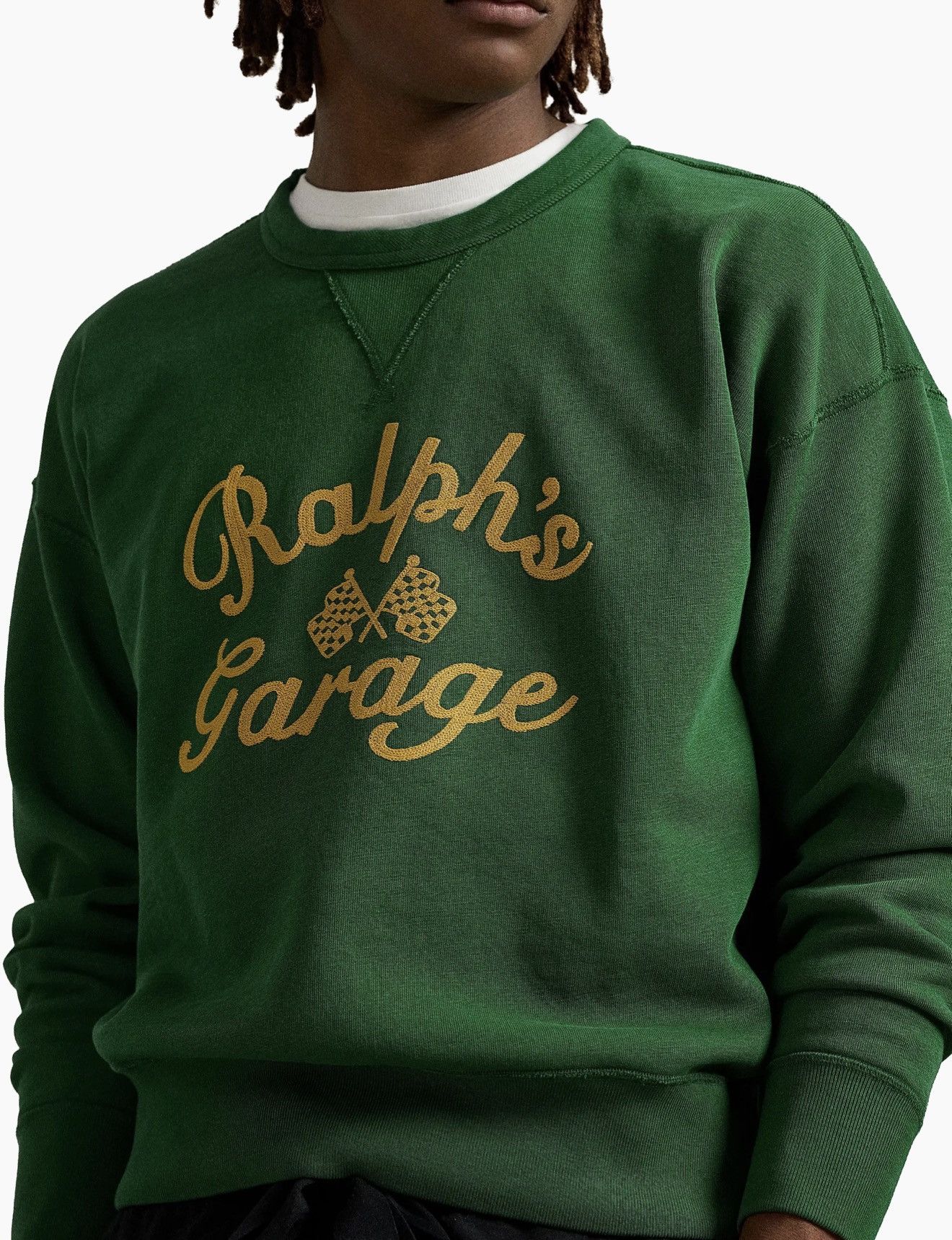 Polo Ralph Lauren Polo Ralph Lauren Vintage-Fit Ralph’s Garage Crewneck Green Size US XL / EU 56 / 4 - 1 Thumbnail