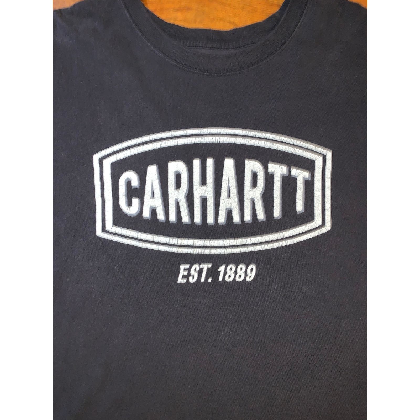 Carhartt Carhartt Center Logo T Shirt XL Black Loose Fit Size US XL / EU 56 / 4 - 2 Thumbnail