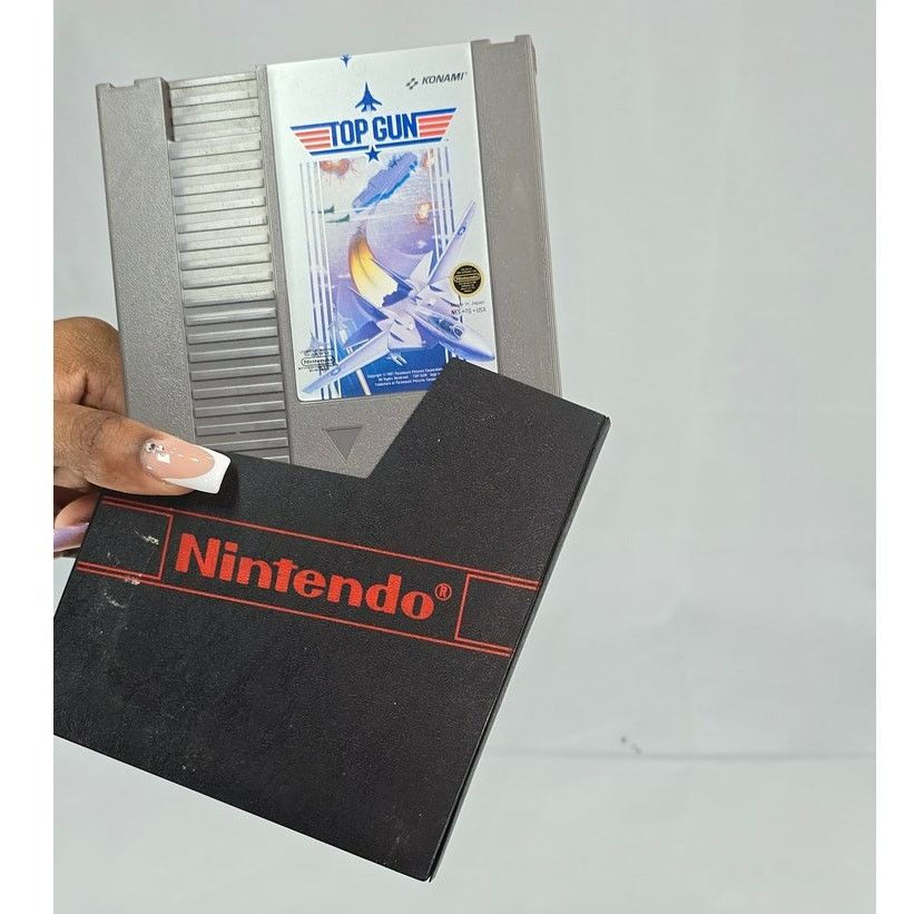 Nintendo Top Gun Nintendo NES Cartridge 1987 - Vintage Game Size ONE SIZE - 1 Thumbnail