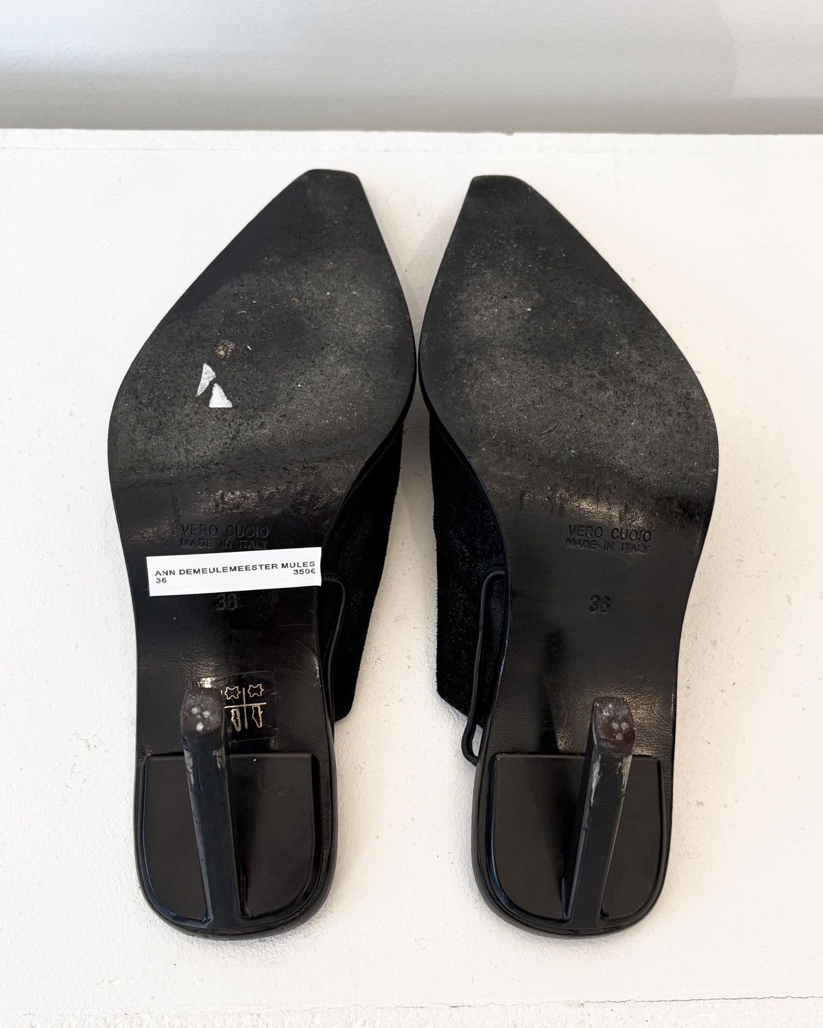 Ann Demeulemeester Ann Demeulemeester SS2002 Suede Leather Mules Size US 6 / IT 36 - 5 Thumbnail
