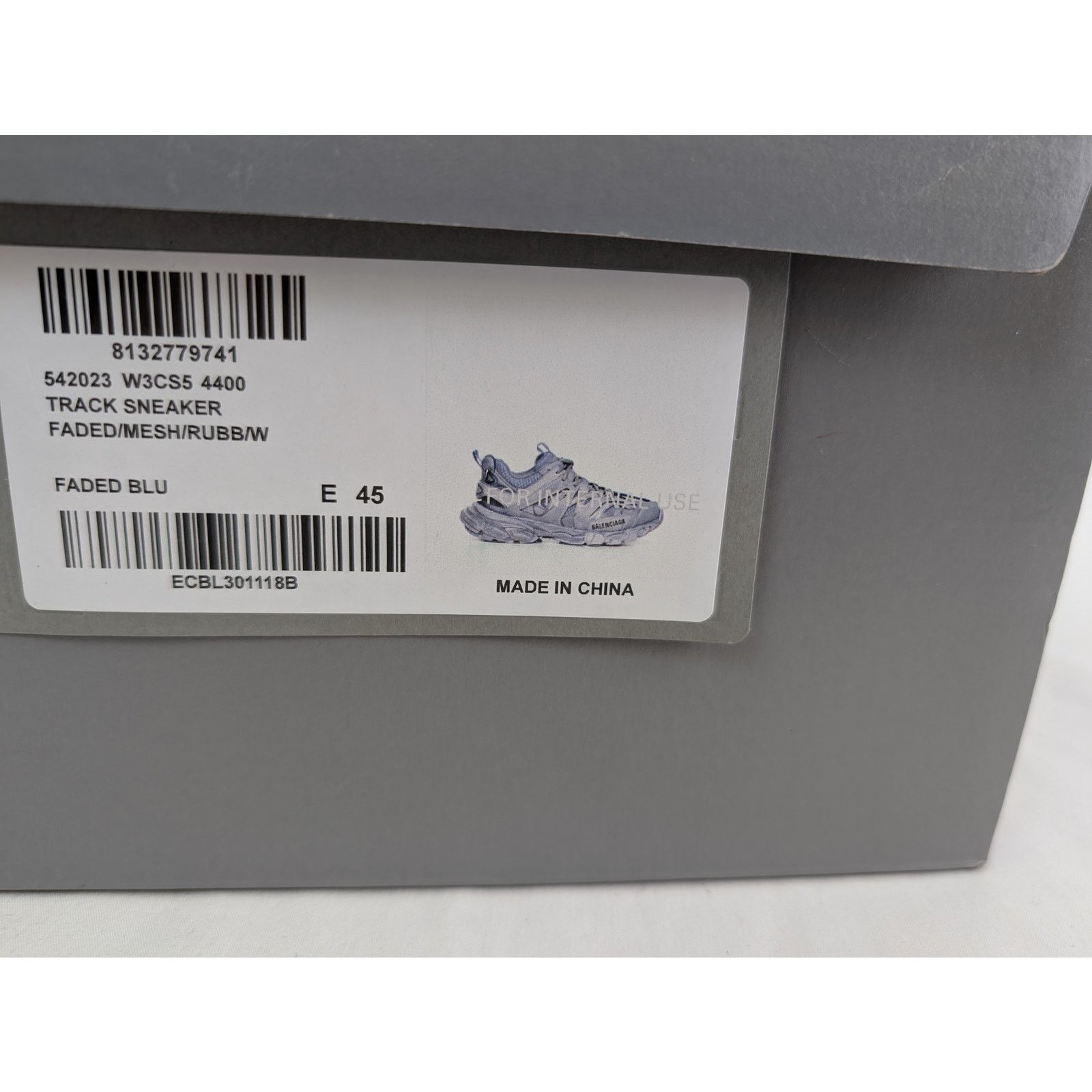 Balenciaga o1rshd1 Faded Mesh Rubber Track Sneakers in Multicolor Size US 12 / EU 45 - 24 Thumbnail