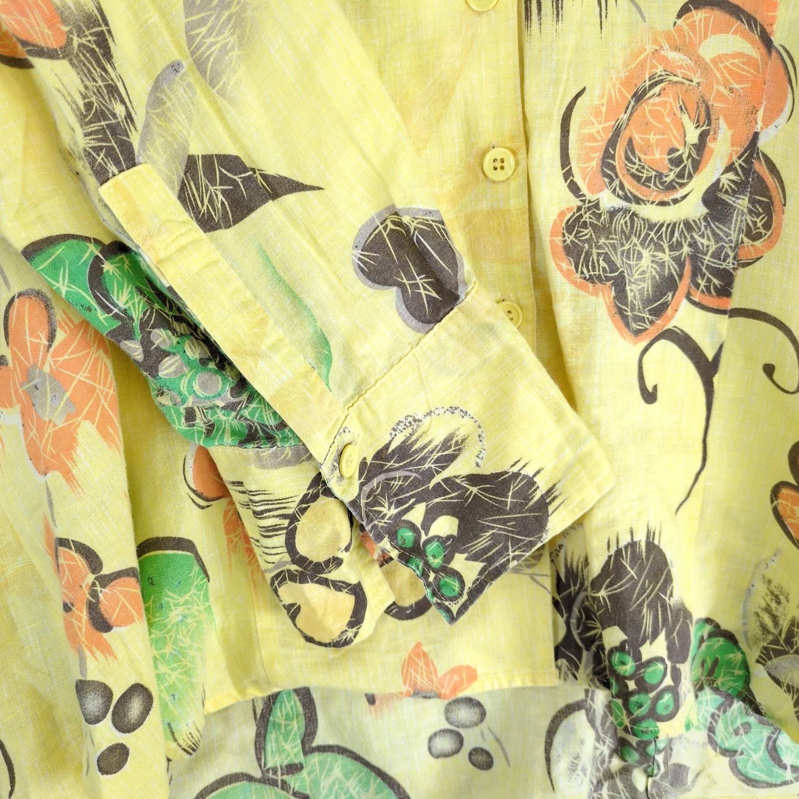 Harve Benard Harve Benard Linen Tropical Button Up Shirt Women's Plus 2X Size XXL / US 16-18 / IT 52-54 - 10 Thumbnail