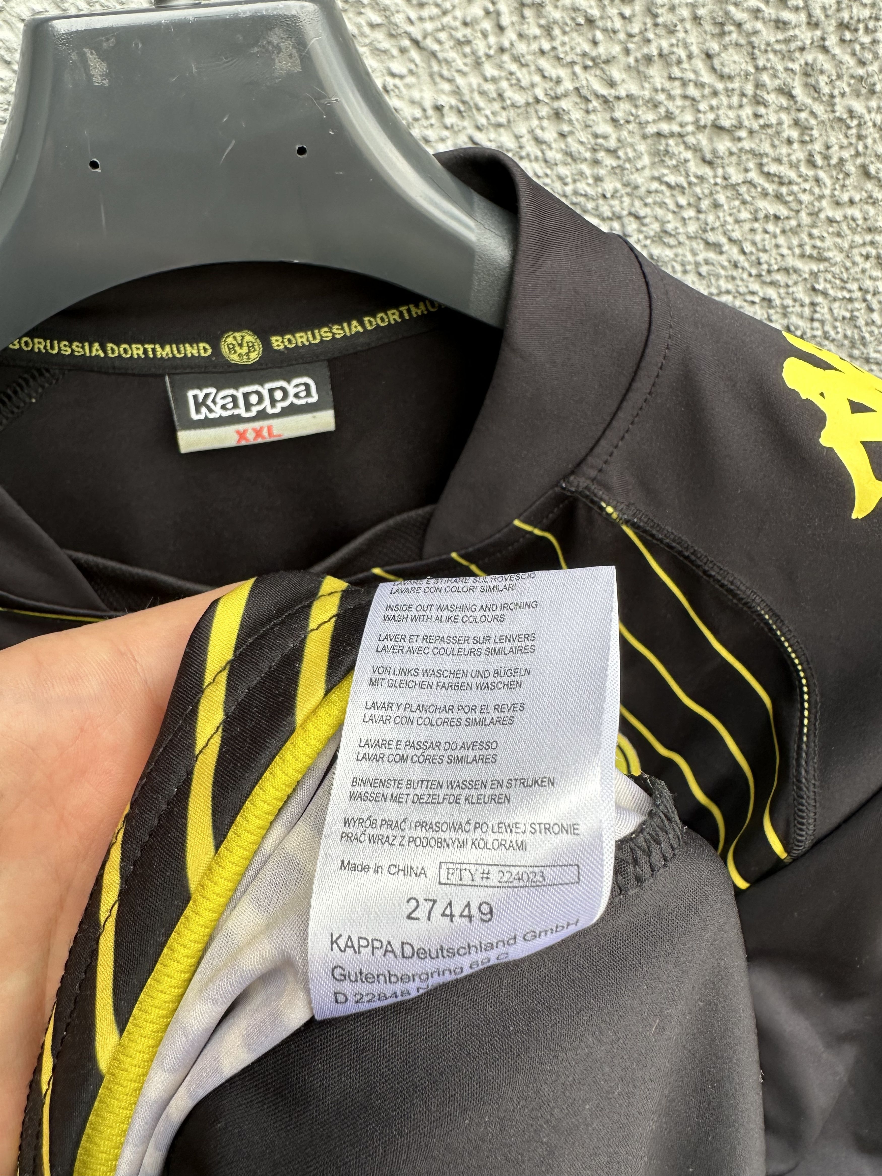 Kappa BORUSSIA DORTMUND 2009/10 AWAY JERSEY KAPPA Size US XXL / EU 58 / 5 - 8 Thumbnail