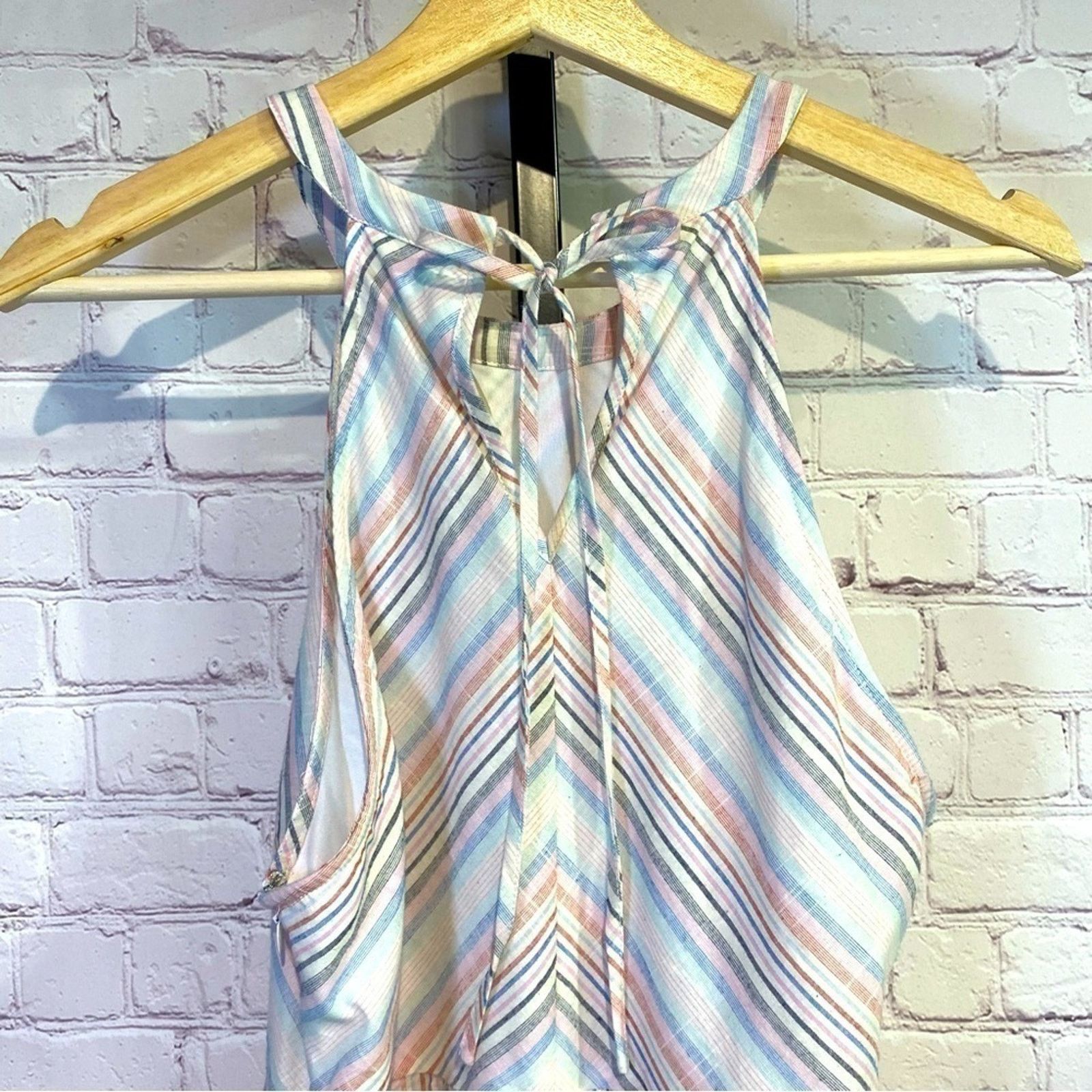 Other NWOT multicolor striped high neck sundress Size M / US 6-8 / IT 42-44 - 4 Thumbnail