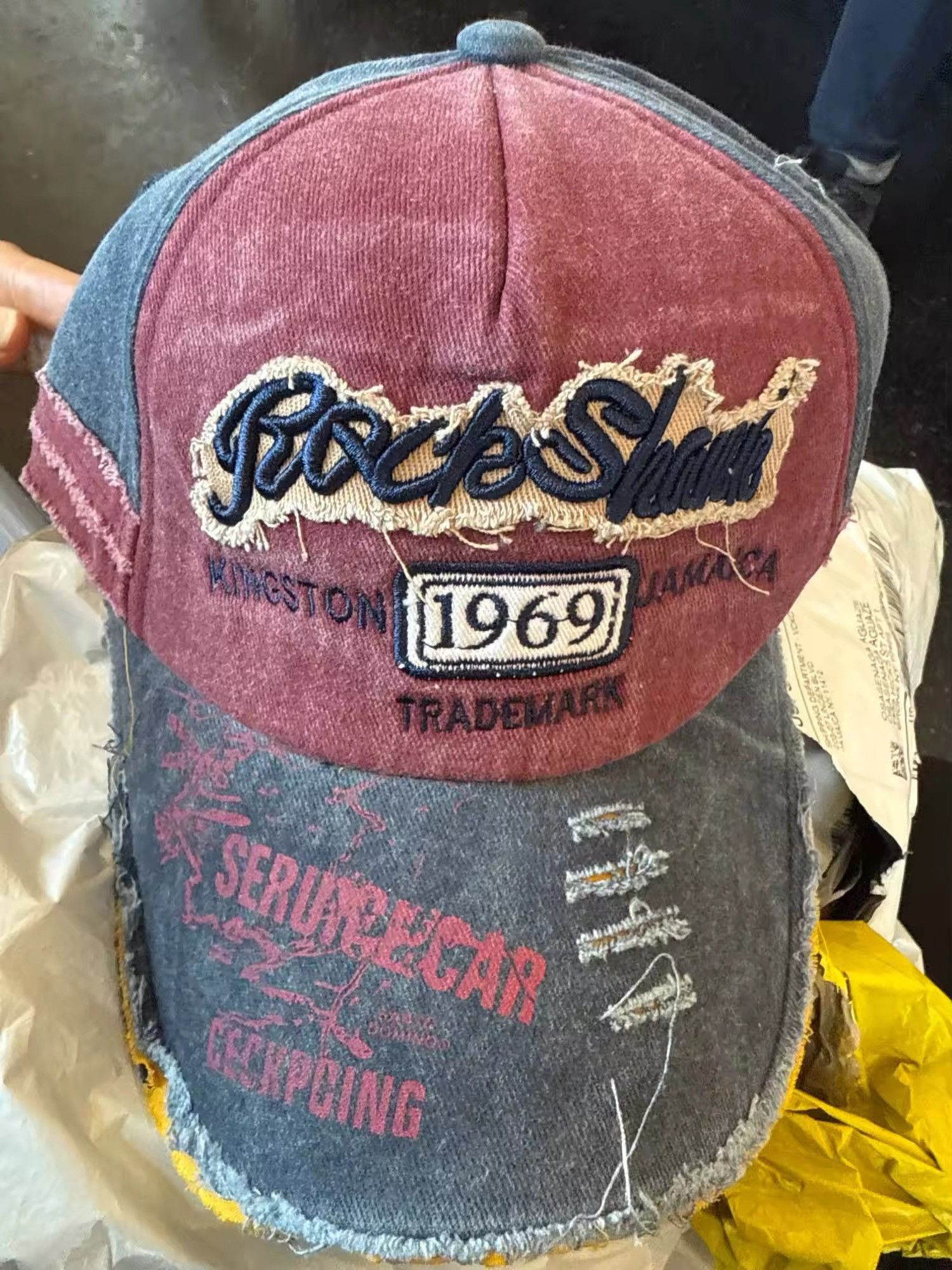Vintage Letter Embroidery Baseball Cap Size ONE SIZE - 6 Thumbnail
