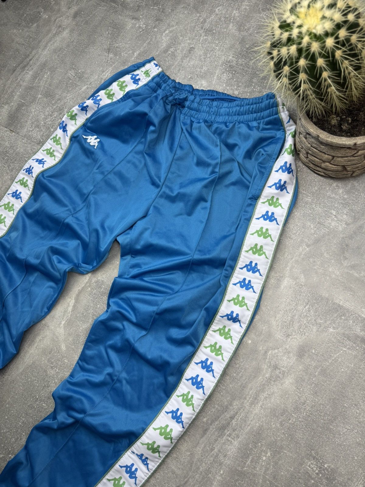 Kappa × Vintage VINTAGE KAPPA BLUE CLASSIC STRIPE TRACK PANTS Size US 33 - 6 Thumbnail