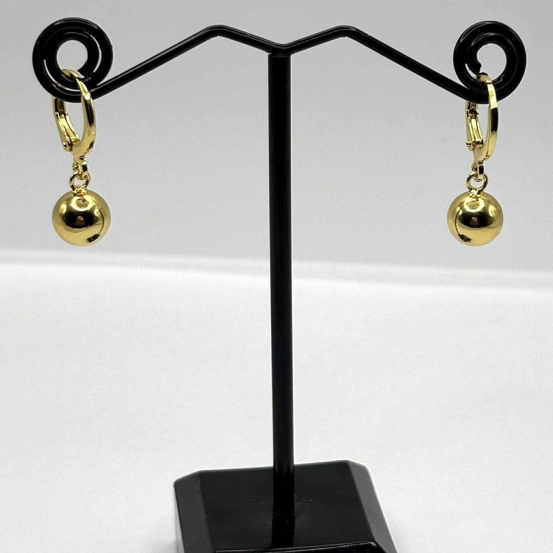 Other Small Gold Ball Dangle Drop Earrings Size ONE SIZE - 2 Thumbnail