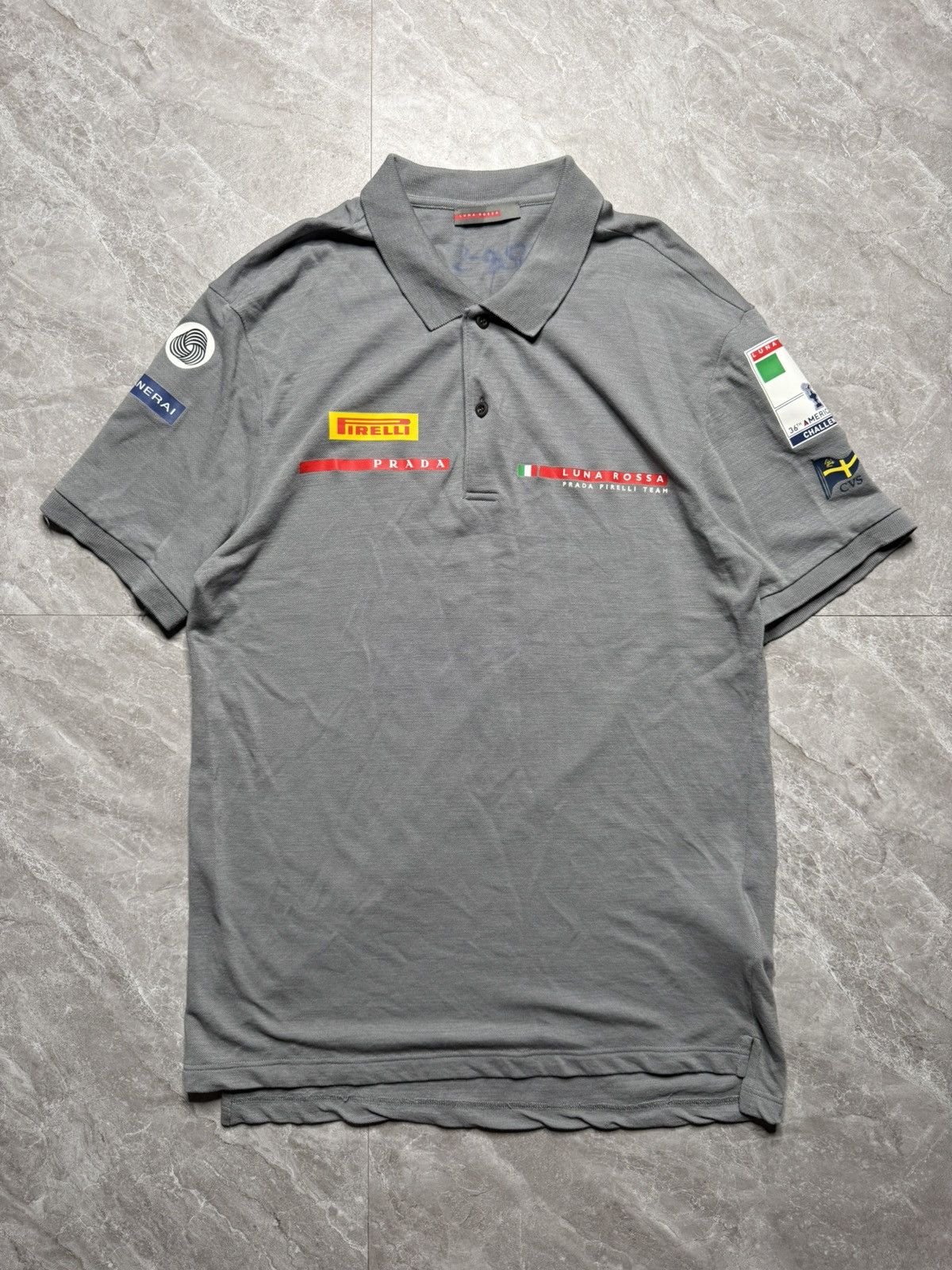 Prada Prada Americas Cup Logo Wool Polo Size US M / EU 48-50 / 2 - 1 Thumbnail