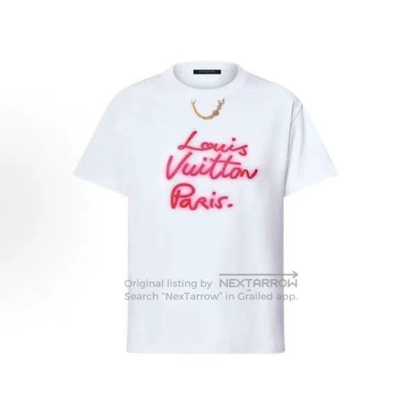 Louis Vuitton Louis Vuitton Chain-printed short sleeve Size US S / EU 44-46 / 1 - 1 Thumbnail