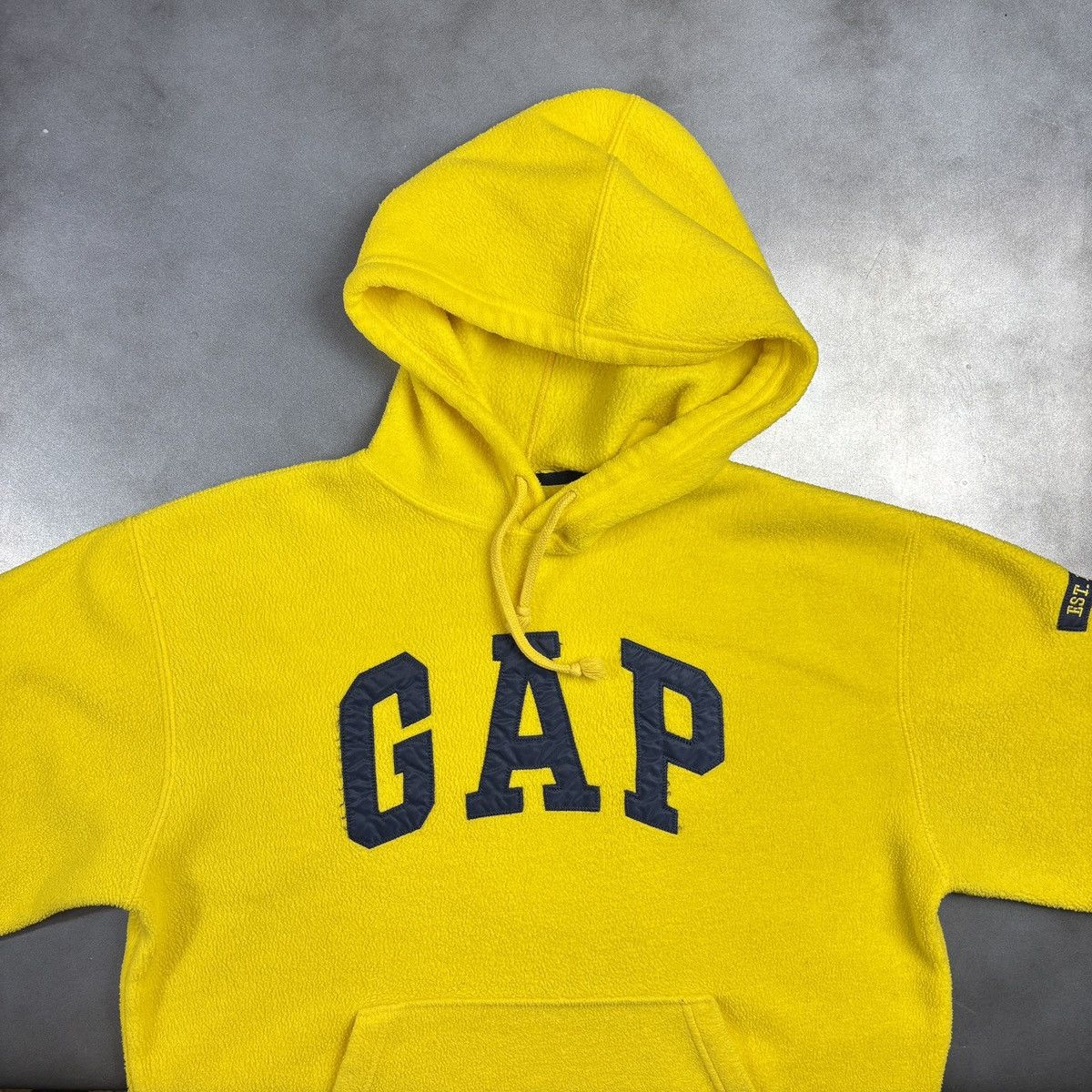 Gap × Vintage Vintage GAP Fleece Hoodie Pullover 1990s 2000s GAP Raglan Size US S / EU 44-46 / 1 - 5 Thumbnail