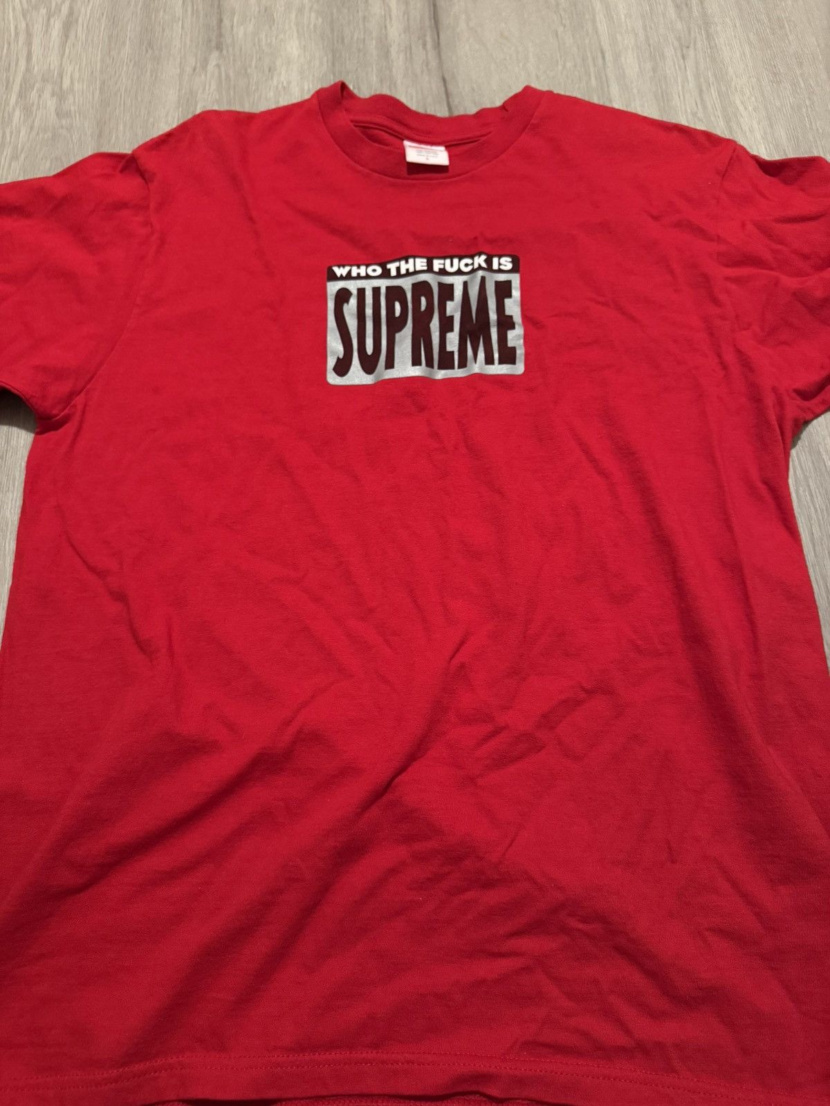 Supreme Supreme who the tee Size US L / EU 52-54 / 3 - 1 Thumbnail