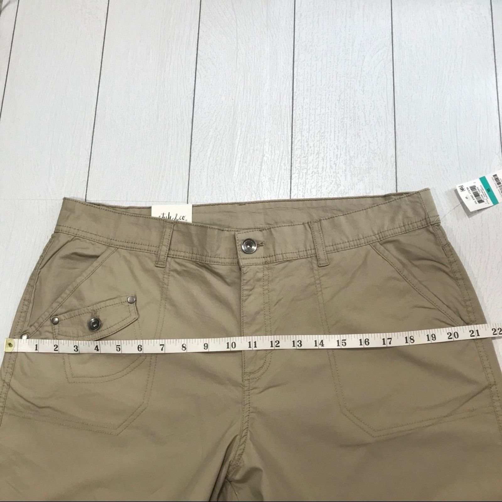 Other STYLE & CO Tan Shorts Size 16 NWT Size 38" / US 16 / IT 52 - 10 Thumbnail