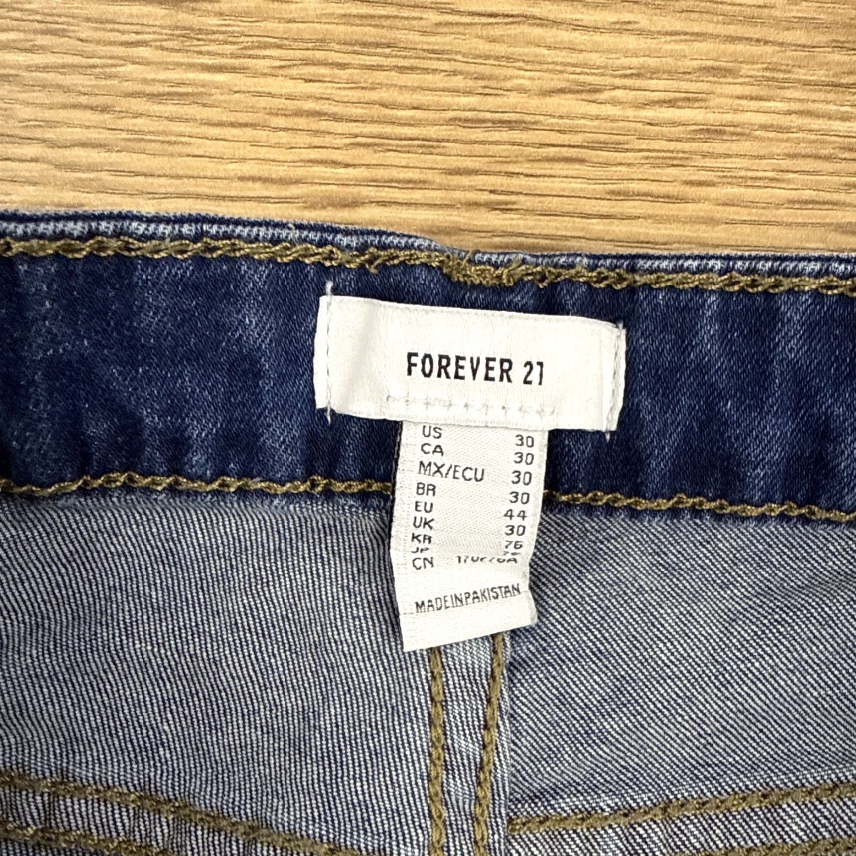 Forever 21 FOREVER 21 Jeans Womens Size 30 Skinny Ankle High Rise Dark Blue Denim Size 30" / US 8 / IT 44 - 2 Thumbnail