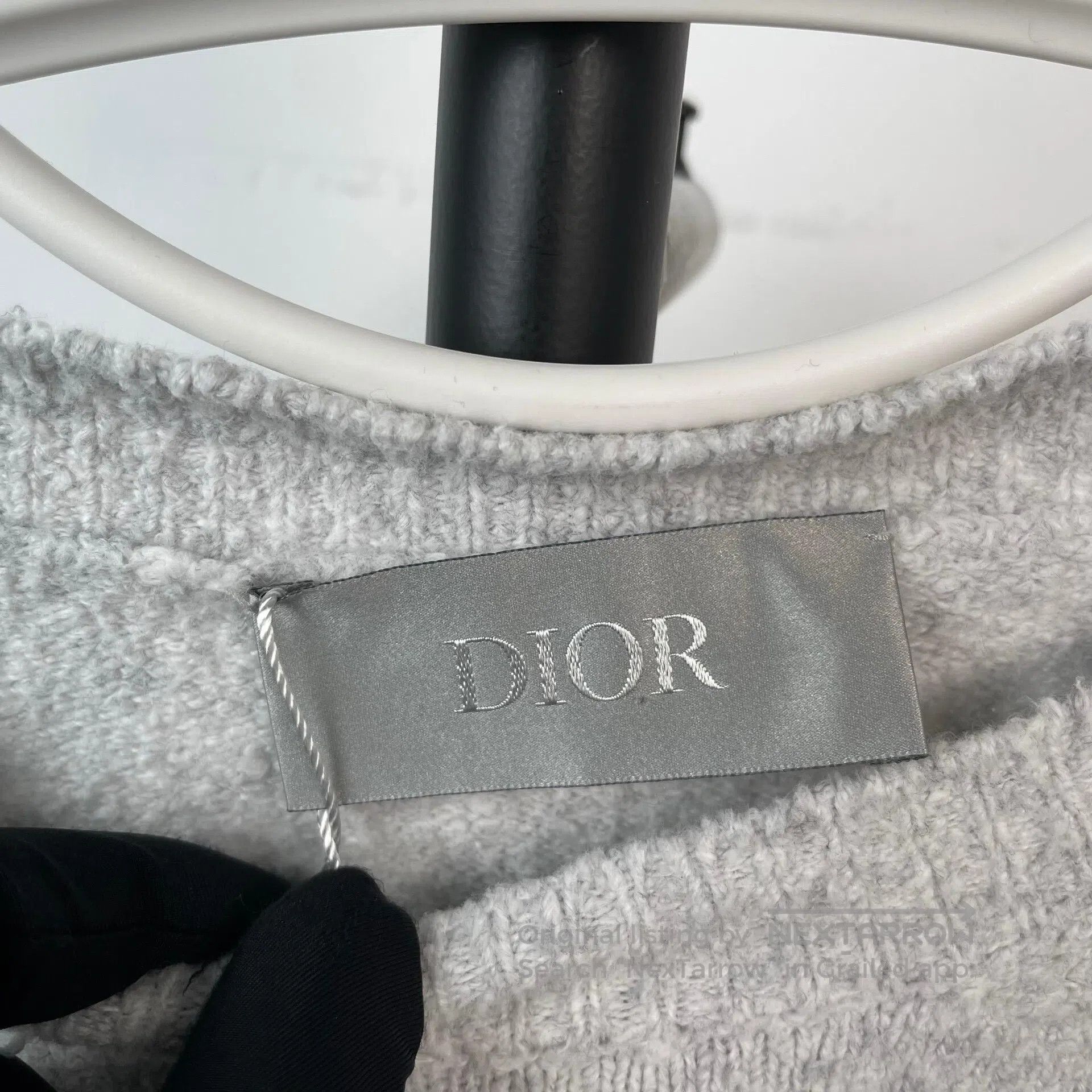 Dior Dior Lilac Flower Embroidered Grey Cotton-blend Long-sleev Size US L / EU 52-54 / 3 - 5 Thumbnail
