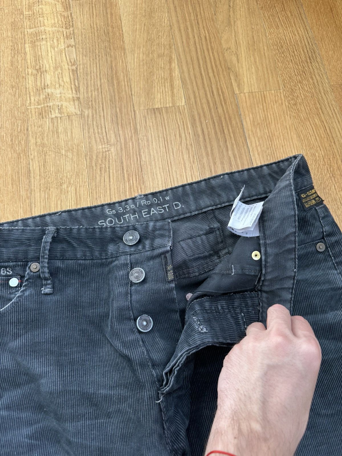 G-Star Vintage G-star Corduroy Pants Patch Logo Y2K Size US 33 - 10 Thumbnail