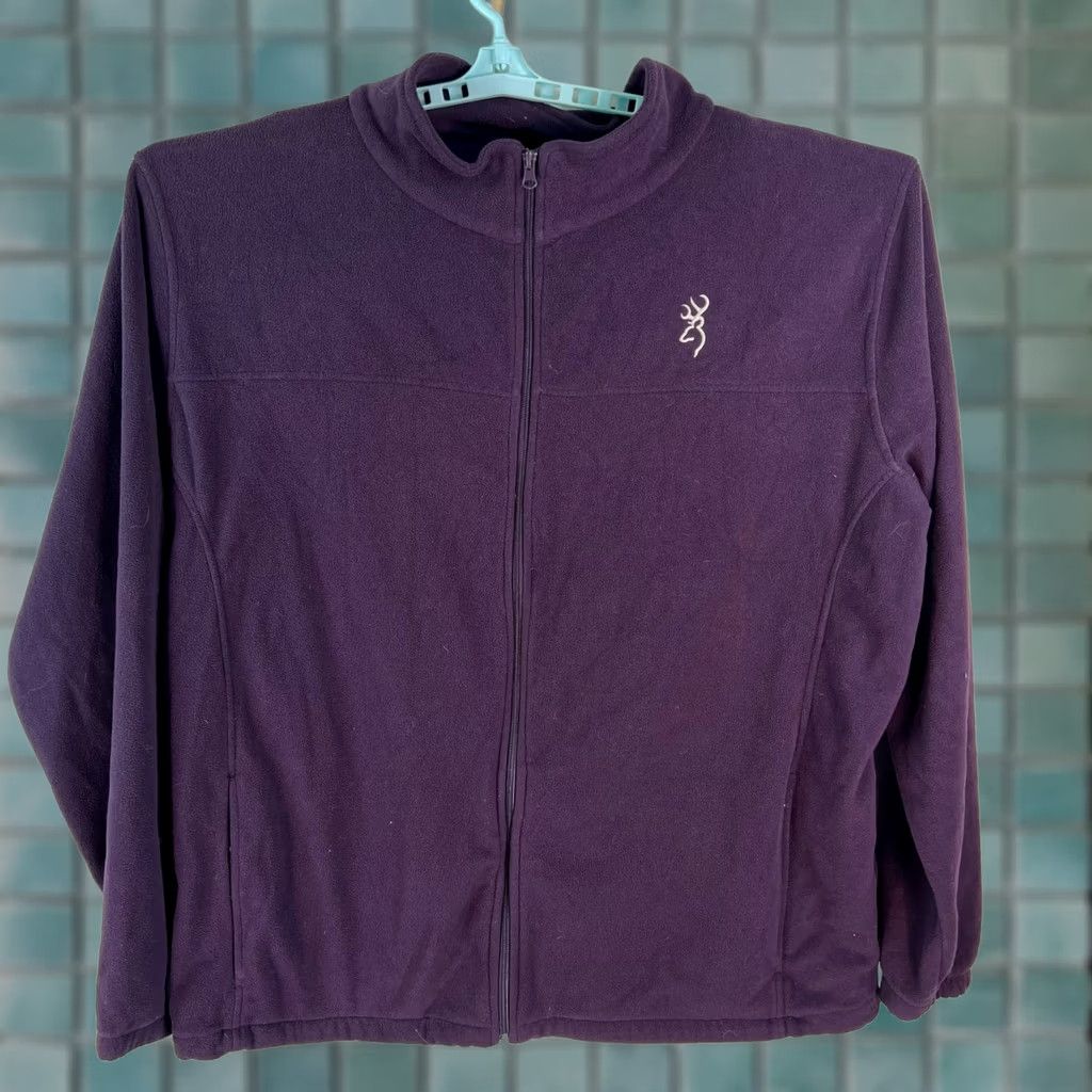 Vintage Browning Purple Fleece Jacket 2XL Mens Long Sleeve Full Zip Pockets Jacket Vintage Size US XXL / EU 58 / 5 - 1 Thumbnail