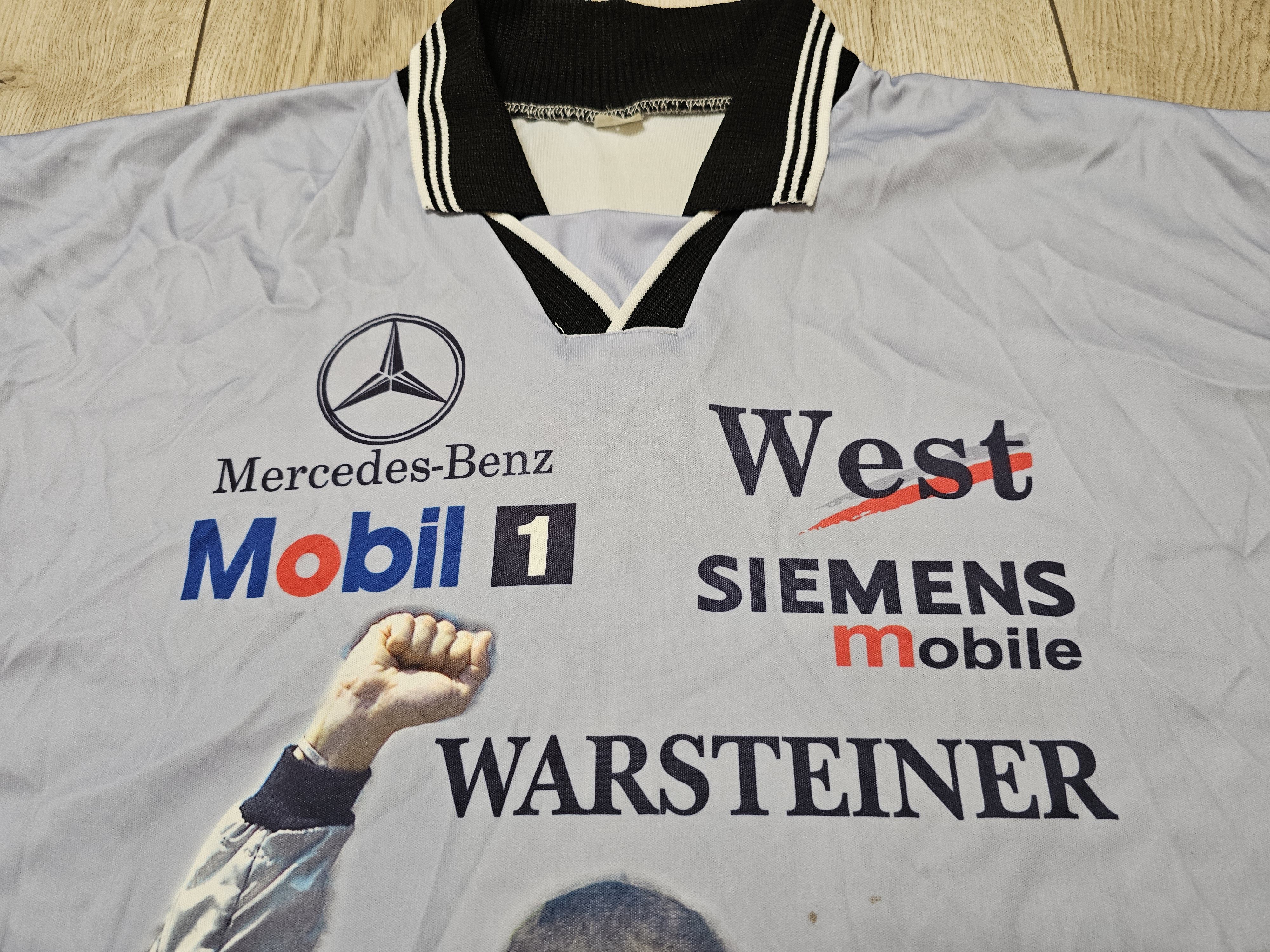 Formula 1 × Mercedes-Benz × Vintage MERCEDES BENZ WEST RACING SHIRT FORMULA 1 COULTHARD JERSEY Size US XL / EU 56 / 4 - 4 Thumbnail