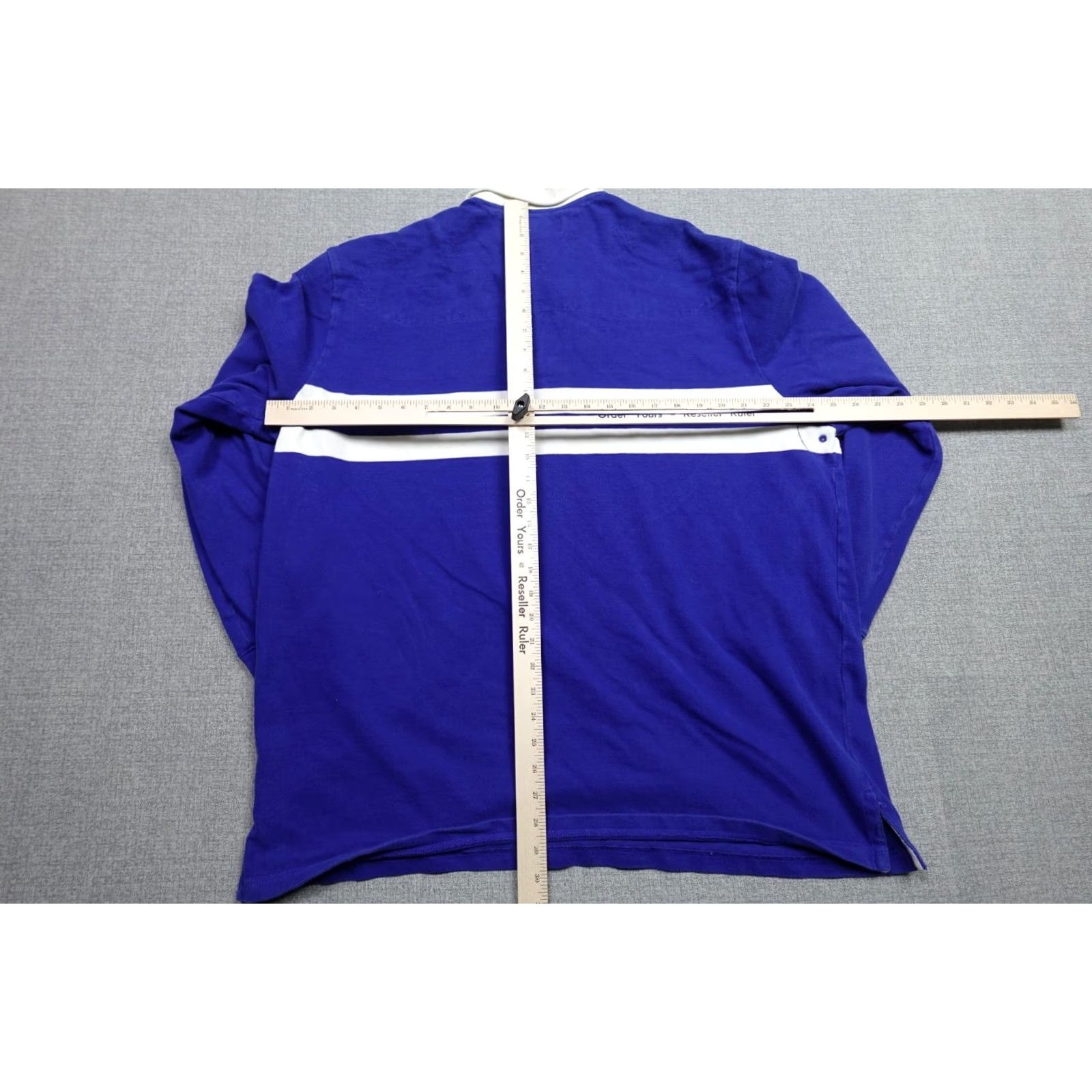 Ralph Lauren Ralph Lauren Polo Rugby Polo Mens XL Blue Quilted Striped Polo Polo Ralph Lauren Rugby Polo Mens XL Blue Quilted Striped Retro Socks? Size US XL / EU 56 / 4 - 7 Thumbnail
