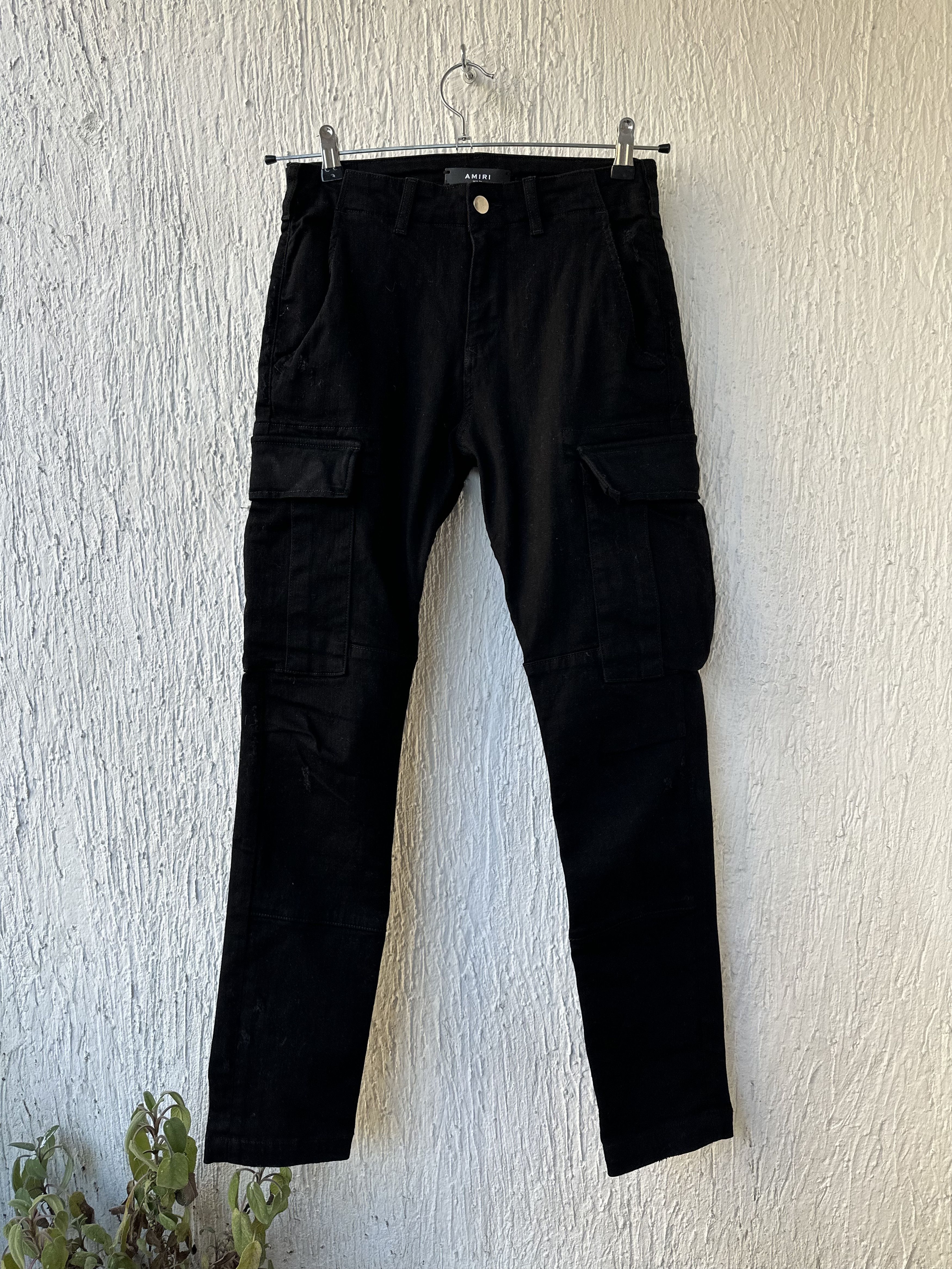 Amiri black cargo jeans Size US 26 / EU 42 - 2 Thumbnail