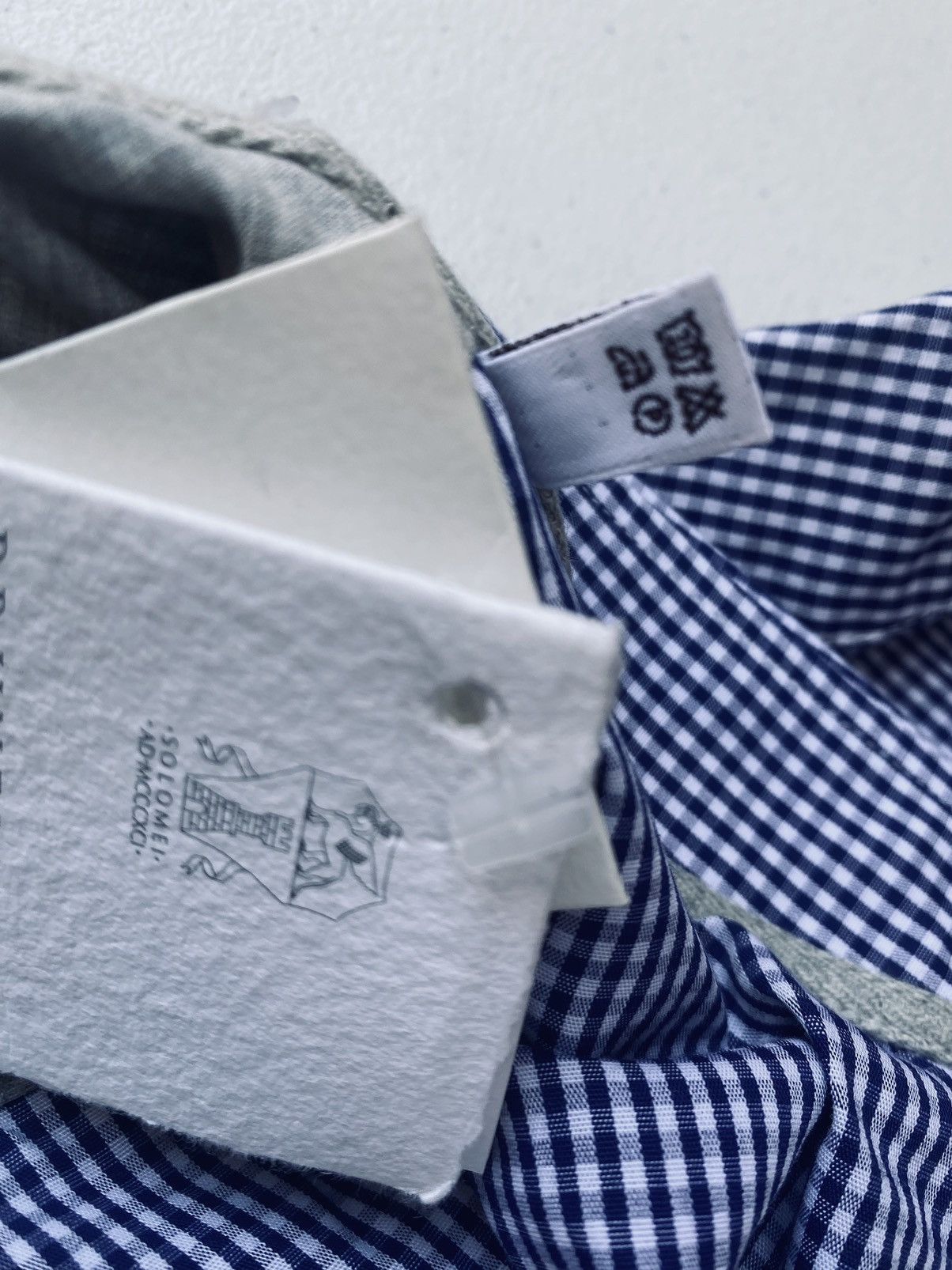 Brunello Cucinelli Brunello Cucinelli 🇮🇹 Blue Summer Gingham Shirt XXXL NWT Size US XXL / EU 58 / 5 - 6 Thumbnail