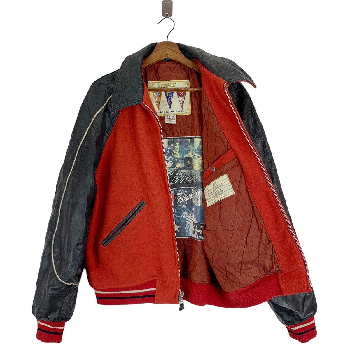 Avirex VINTAGE AVIREX USA VARSITY LEATHER JACKET Size US L / EU 52-54 / 3 - 5 Thumbnail