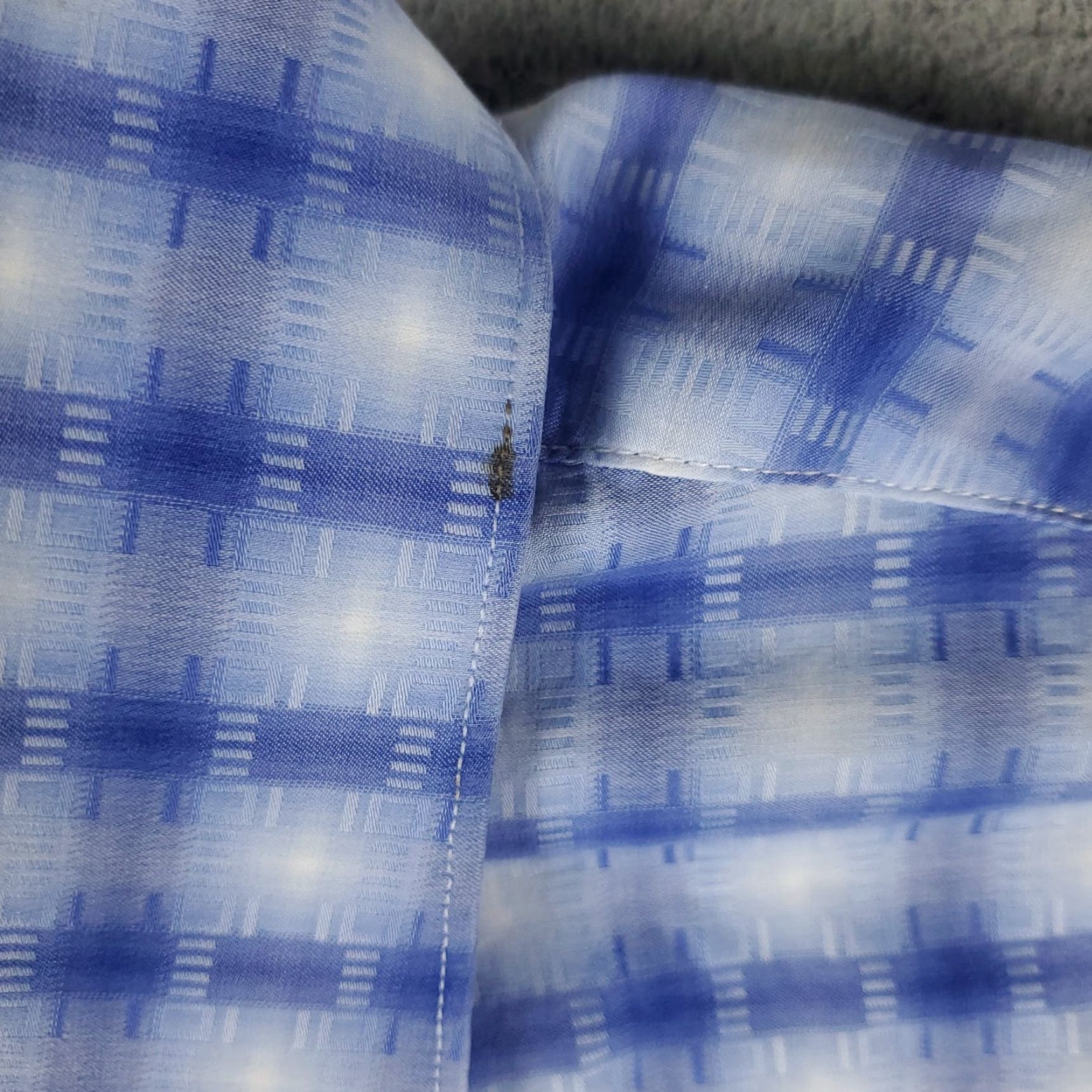 BUGATCHI VINTAGE Bugatchi Uomo Men's Shirt XL Blue Plaid Button-Up Long Sleeve Casual Formal Workwear Size US XL / EU 56 / 4 - 3 Thumbnail