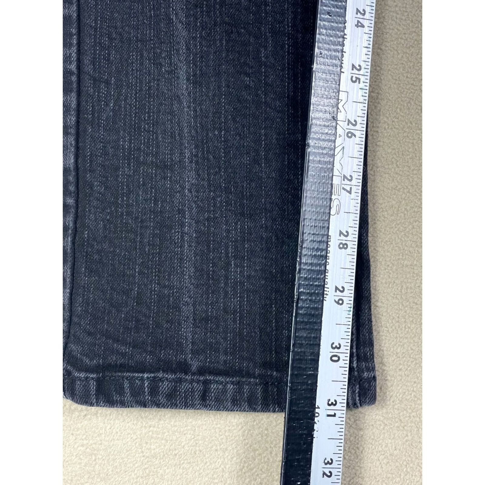 Rsq RSQ London Skinny Jeans Mens 30x32 Black Denim Stretch Zipper Fly Slim Fit Low Rise5 Zip Buttons Logo Size US 30 / EU 46 - 5 Thumbnail