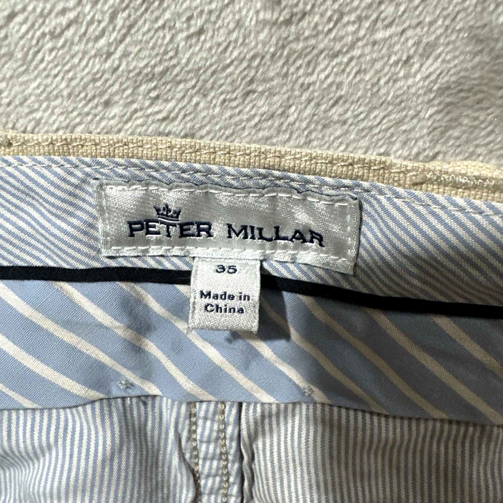 Peter Millar Peter Millar Pants Mens Size 35 Beige Crown Vintage Five Pocket Chino Shirt? Size US 35 - 3 Thumbnail