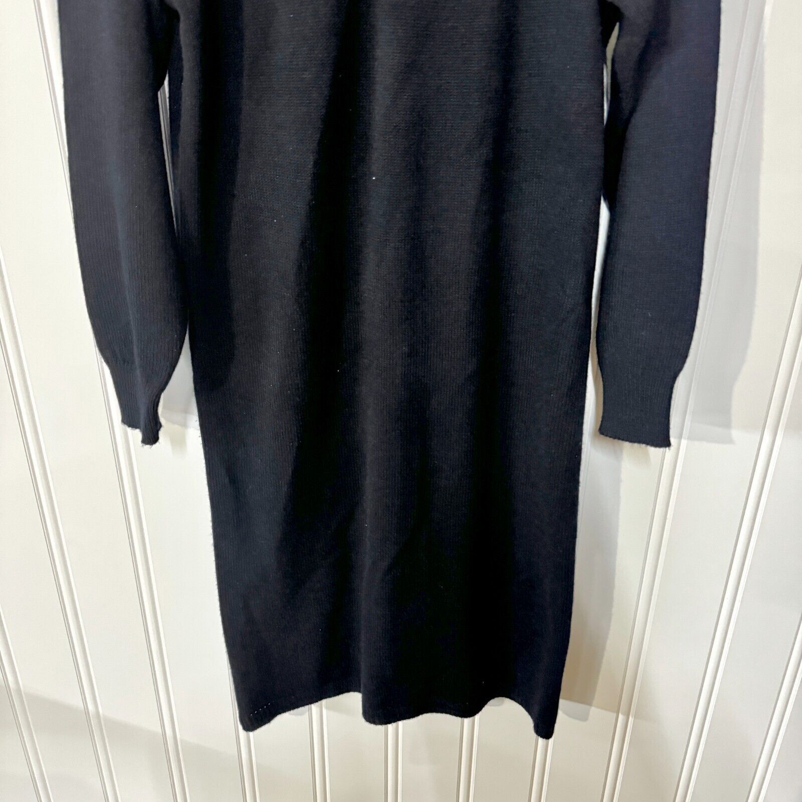 Vintage R&K Originals Navy Sequin Midi Sweater Dress Medium