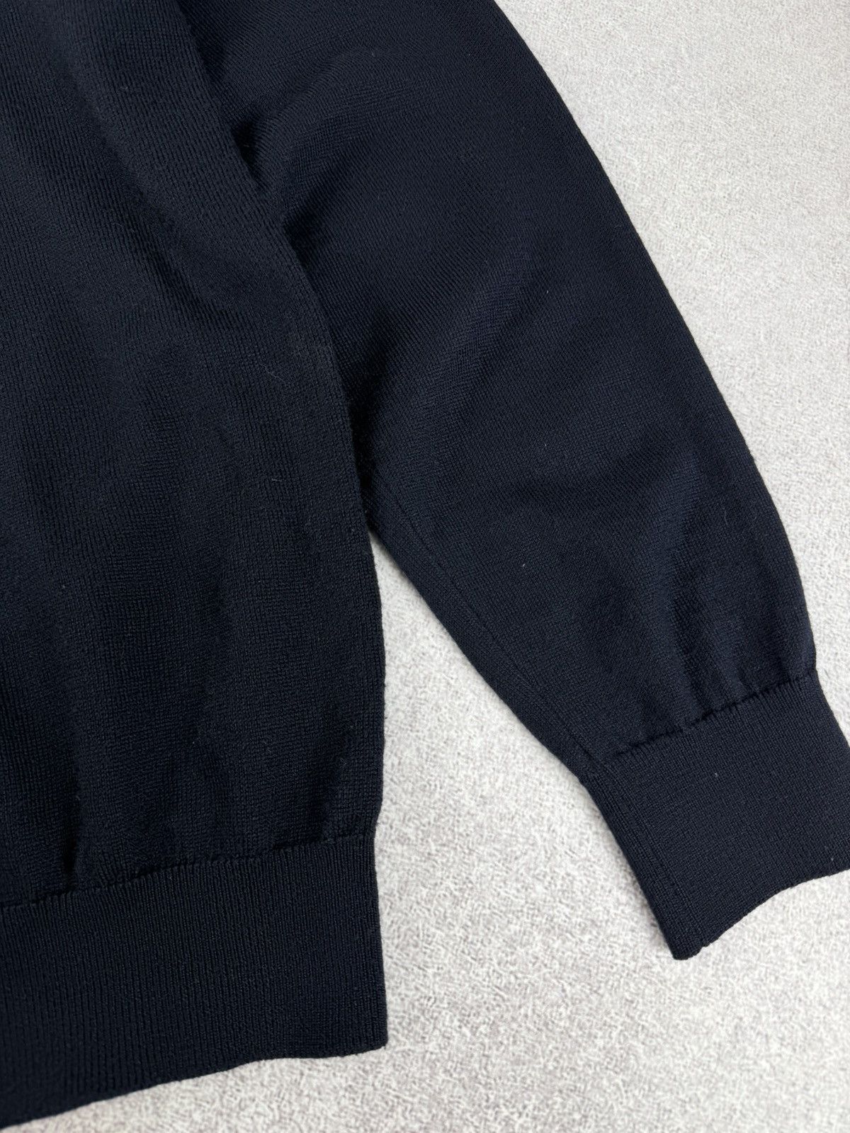 Other Montechiaro Wool Knit Sweater Navy Blue Men’s Size 52 Size US L / EU 52-54 / 3 - 13 Thumbnail