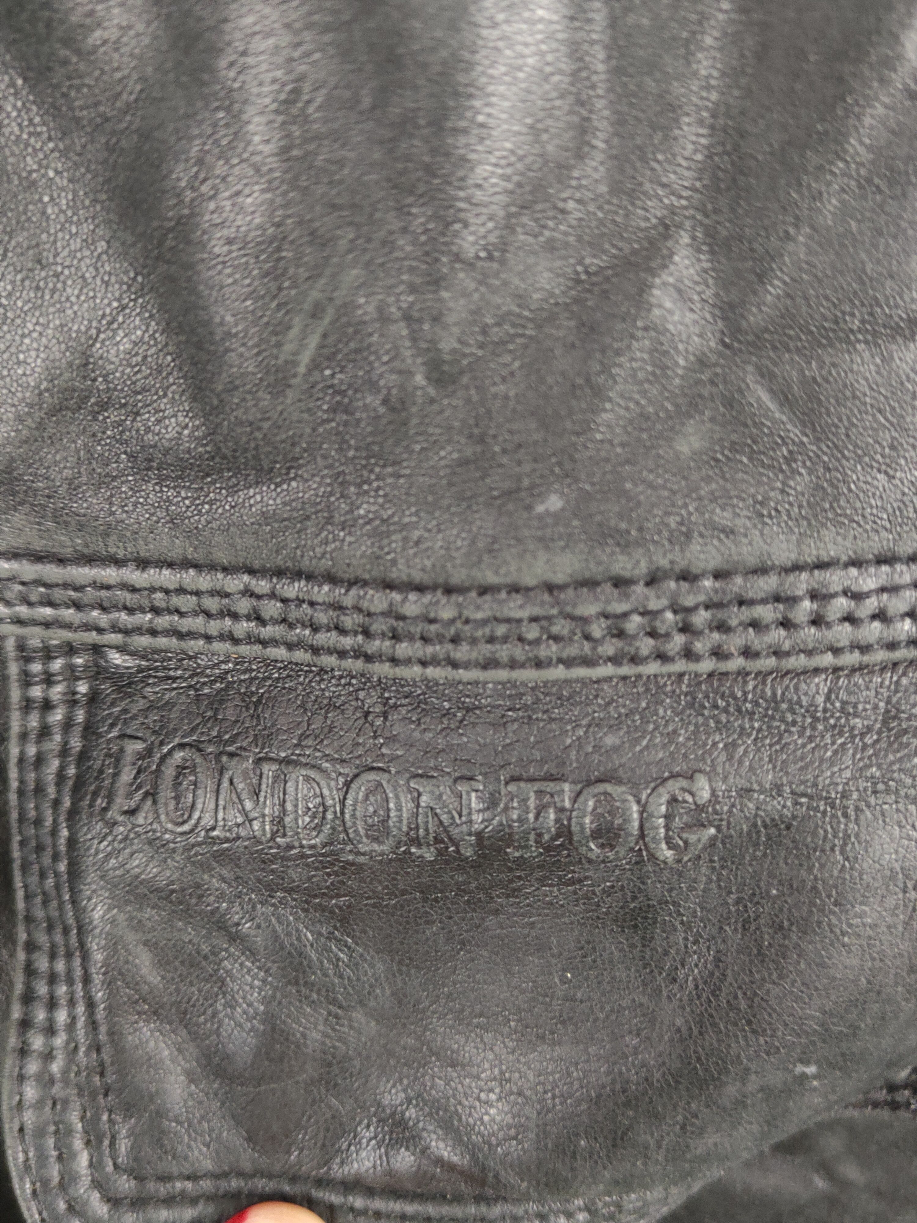 London Fog London Fog vintage Black Leather Jackets #W1120 Size US L / EU 52-54 / 3 - 6 Thumbnail