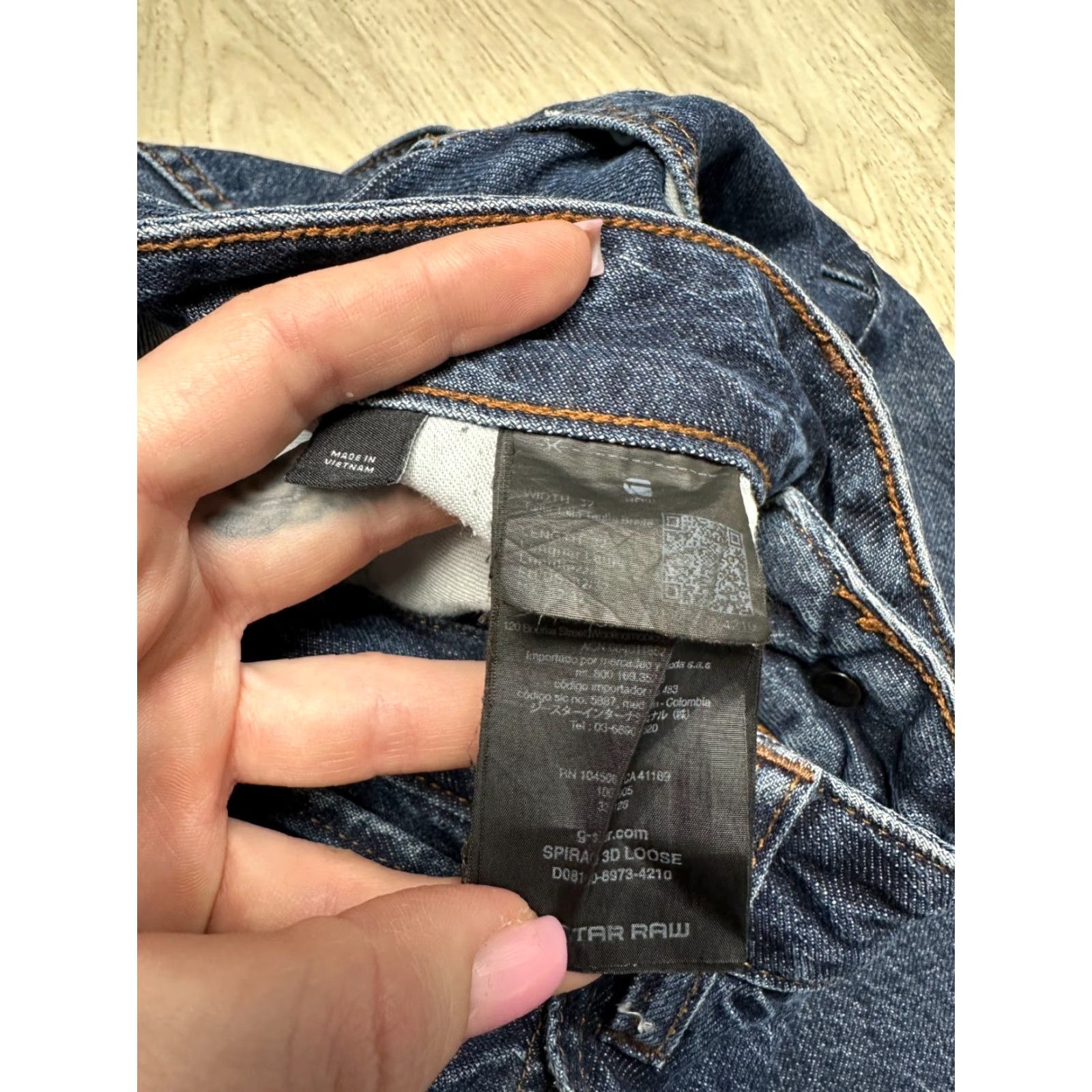 G-Star G-Star RAW Spiraq 3D Loose Denim Jeans Pant Men's 32 Blue Cotton Denim Straight Inseam 32" Waist 32" Size 32 jeans Size US 32 / EU 48 - 6 Thumbnail
