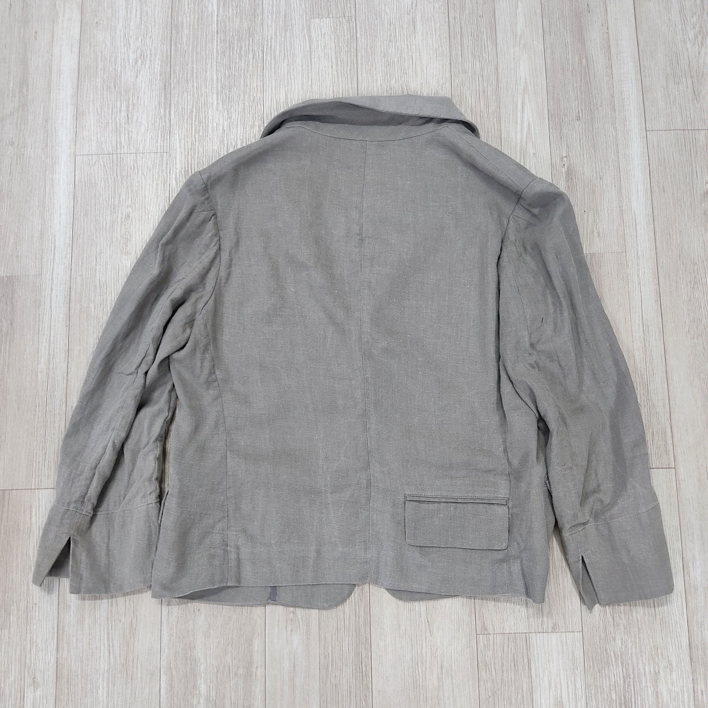 Yohji Yamamoto YOHJI YAMAMOTO + NOIR 3 Buttons Cotton Linen Blazer Size S / US 4 / IT 40 - 8 Thumbnail
