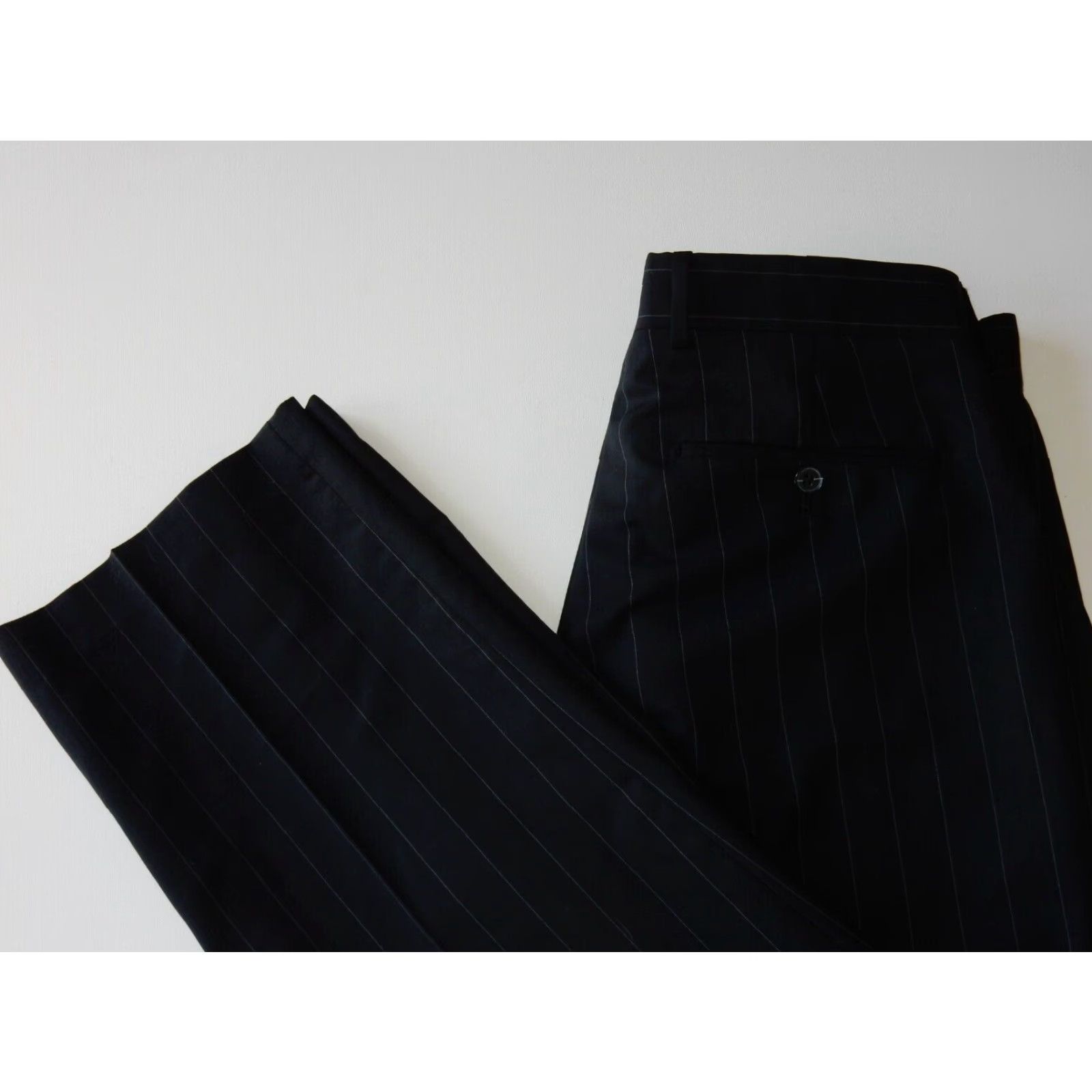 Express Express Men's 2 Piece Suit 38 Short Black Wool Size US 38 / EU 54 - 7 Thumbnail