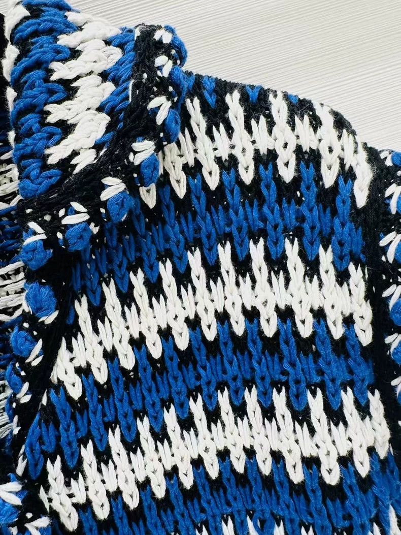 Chanel Chanel Striped blue and white lapel cardigan jacket Size XS / US 0-2 / IT 36-38 - 6 Thumbnail