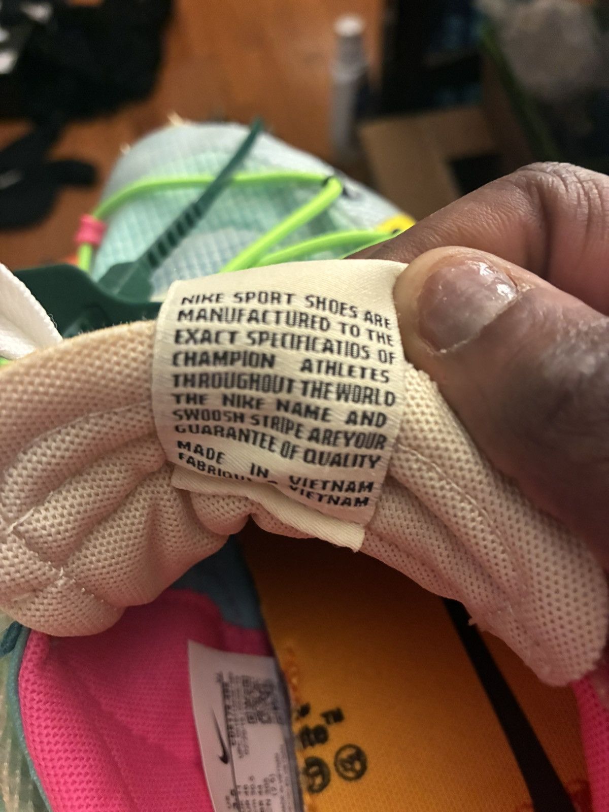 Nike Nike X Off White Light Blue Vapor Street Size US 12 / EU 45 - 10 Thumbnail