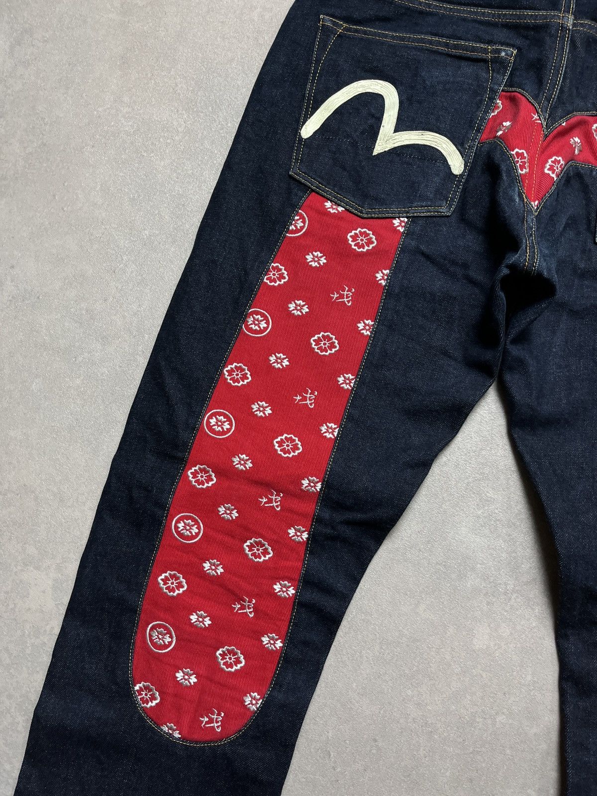 Evisu Evisu Big Embroidered Daicock Selvedge Jeans Size US 33 - 3 Thumbnail