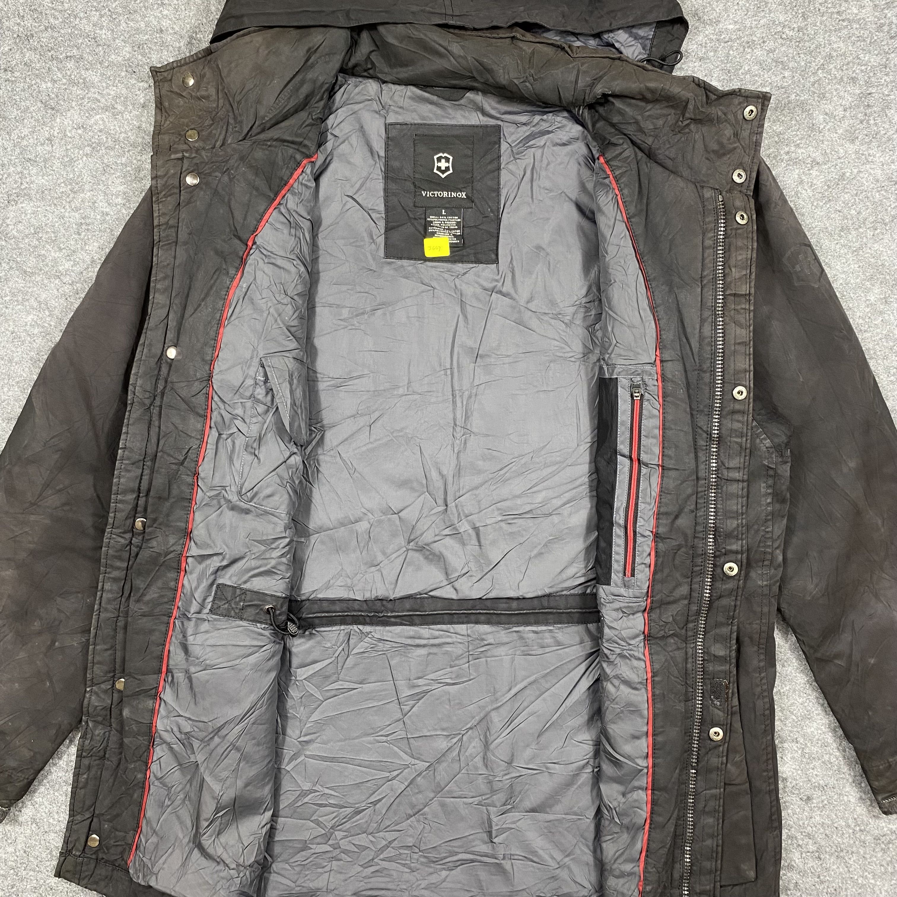Victorinox Victorinox Swiss Army M-65 Waxed Cotton Military Jacket-J667 Size US L / EU 52-54 / 3 - 3 Thumbnail