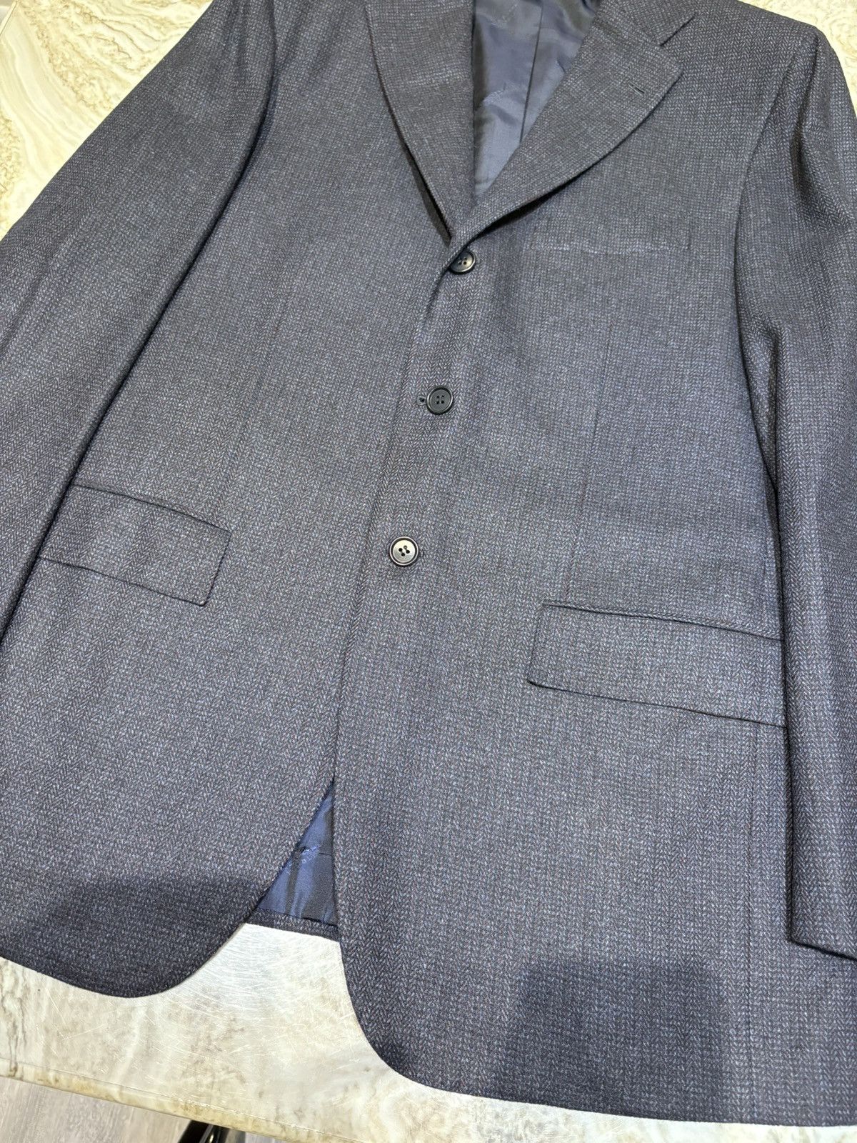 Kiton Men’s Kiton Napoli Cashmere Navy Tweed New Sport Coat SZ 52 Size US L / EU 52-54 / 3 - 11 Thumbnail