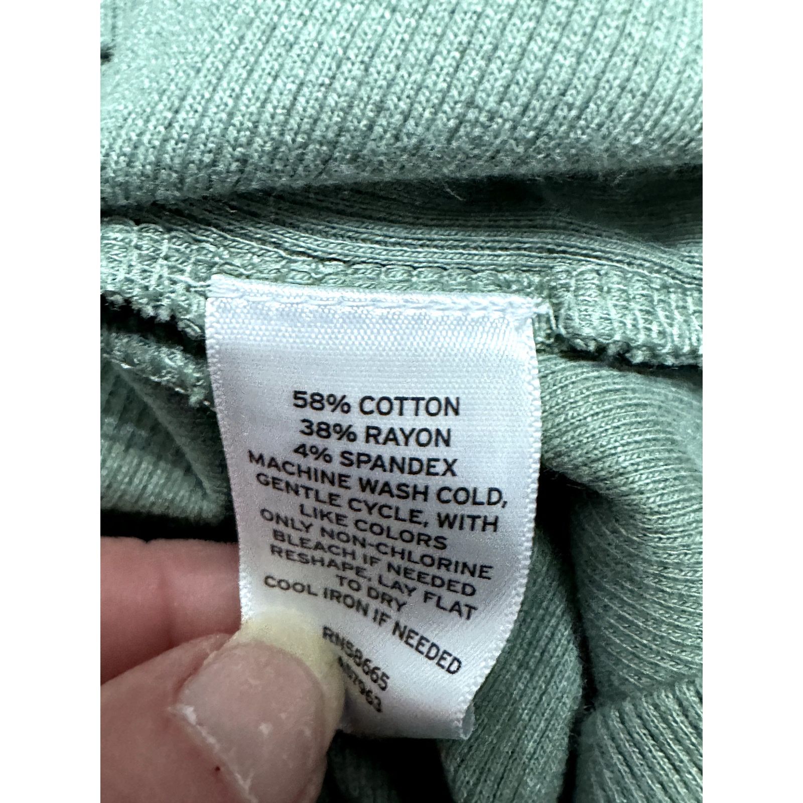 Other Open Edit Sage Green Bodycon Mini Dress Ribbed XXS NWOT Size XXS / US 00 / IT 34 - 9 Thumbnail