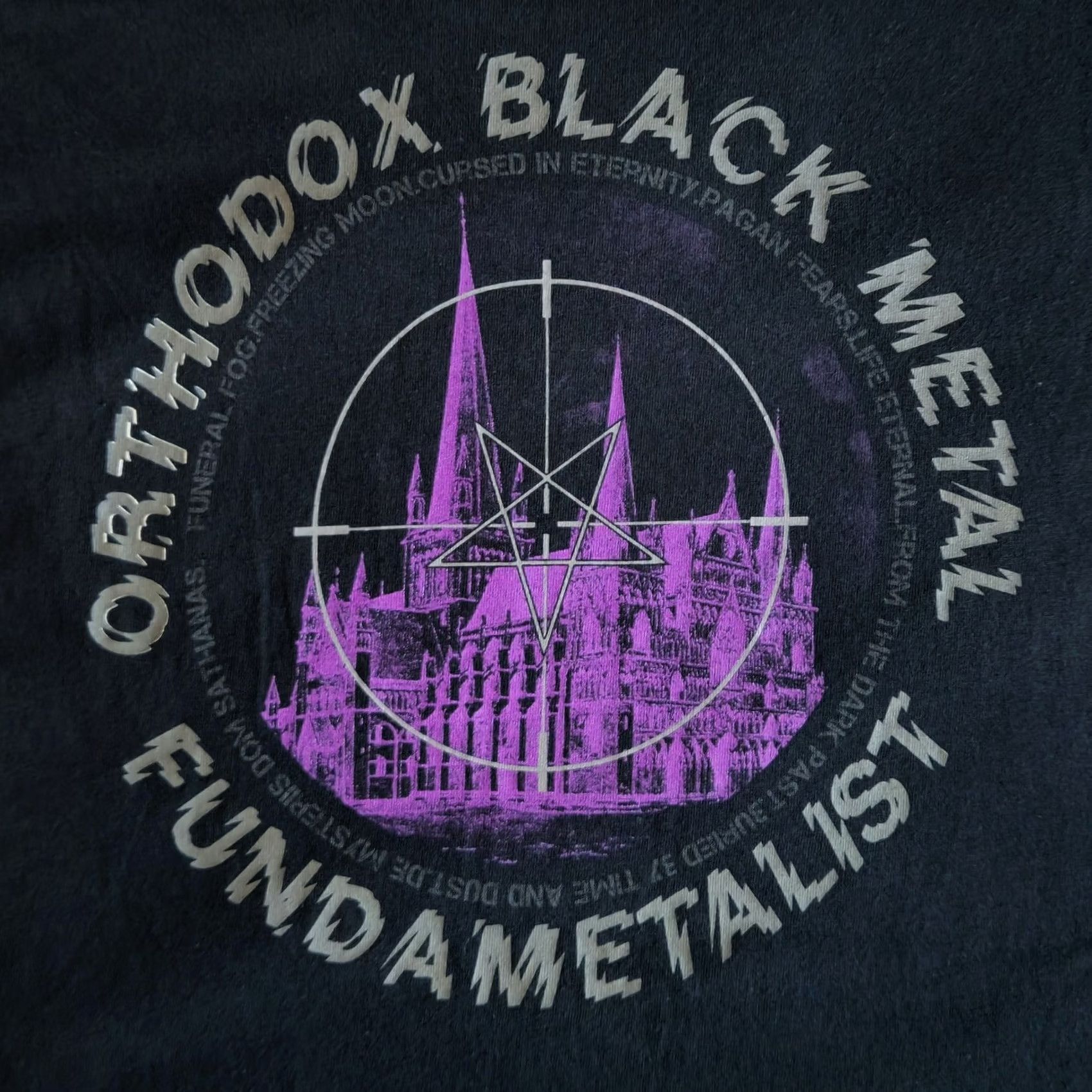 Gildan Mayhem Euronymous Dead Black Metal Slayer Thrash Death Marduk Abba Large T-Shirt Y2K Band Graphic Tee Size US L / EU 52-54 / 3 - 5 Thumbnail